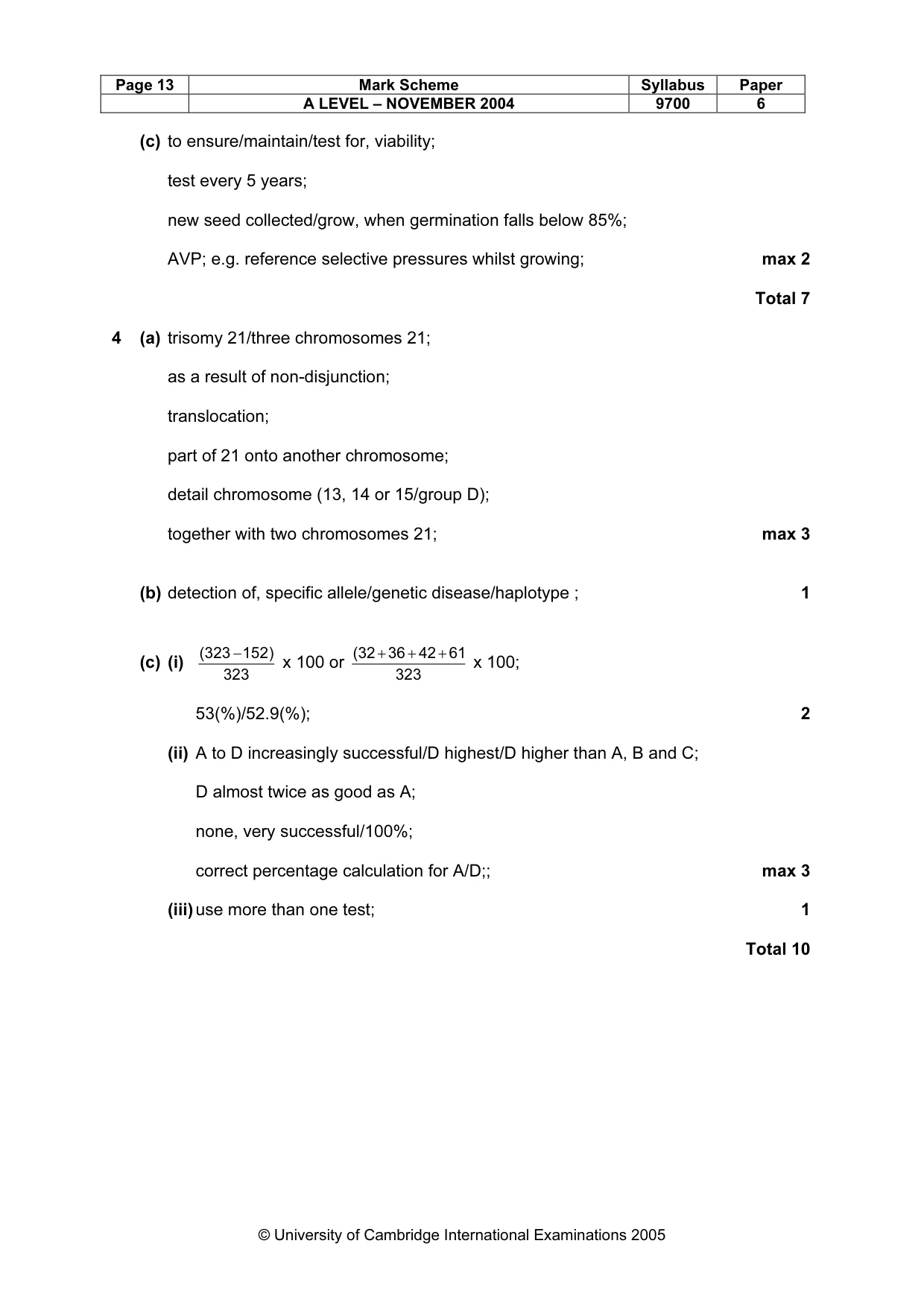 Mark scheme, page 16 of 16