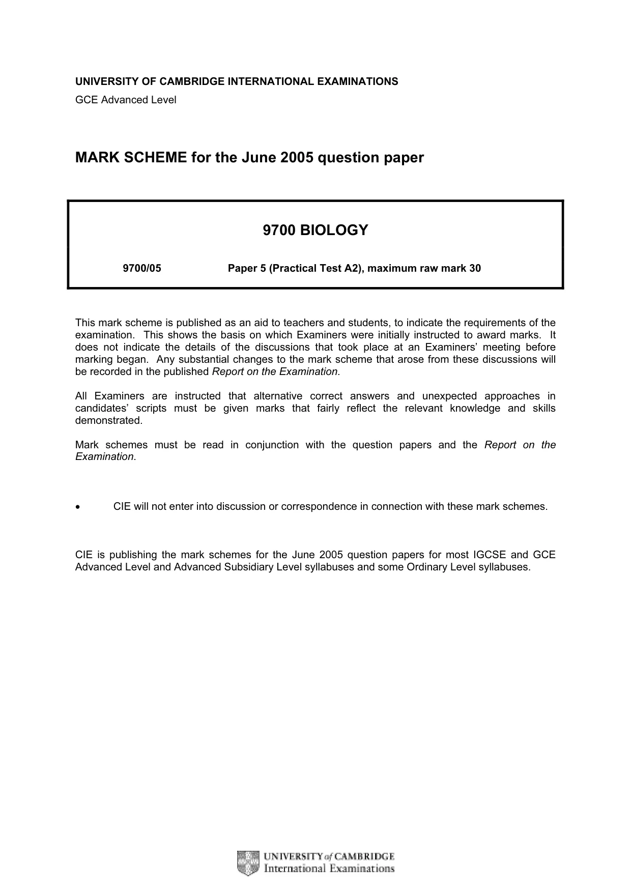 Mark scheme, page 1 of 4