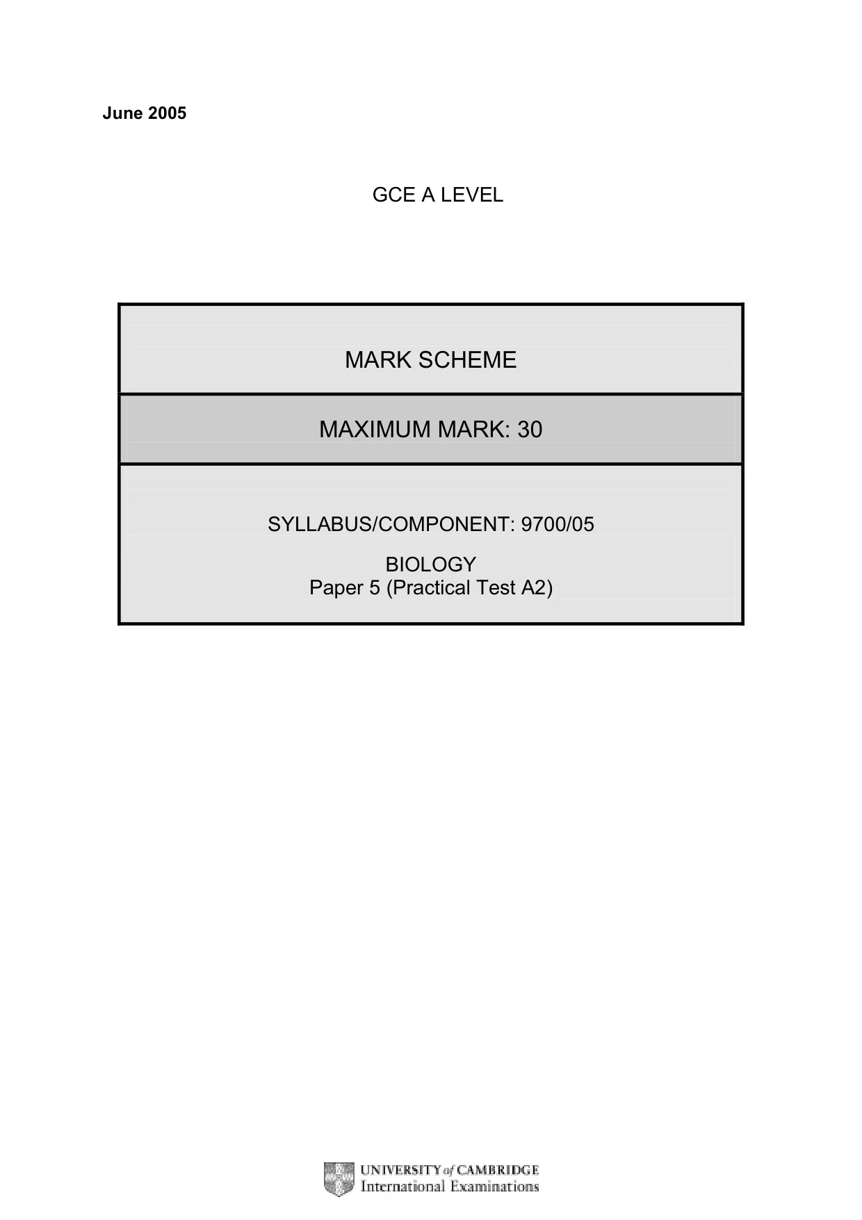 Mark scheme, page 3 of 4