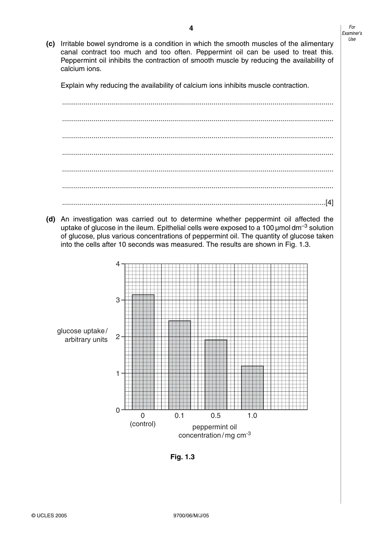 Cambridge A Level Biology 9700 2005 May/June Paper 6 · Variant 1 question paper, page 4 of 36