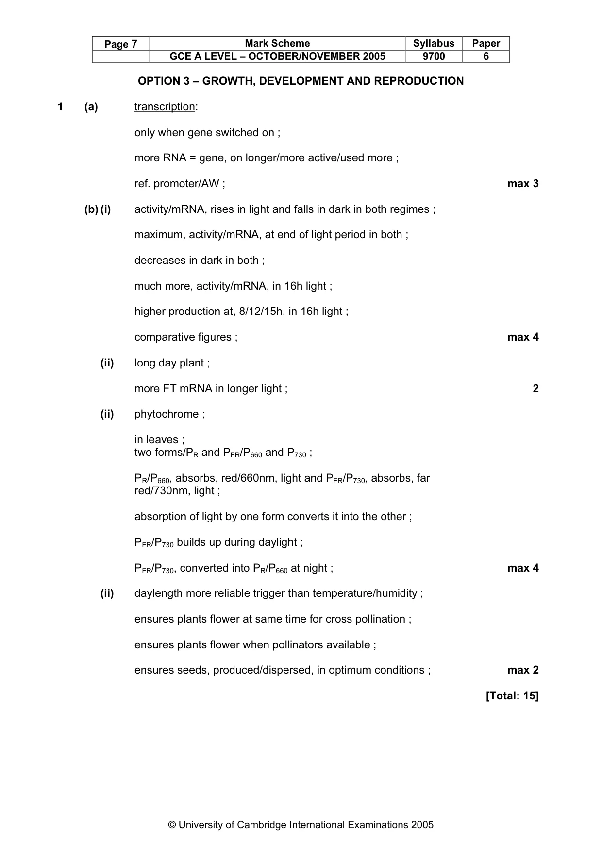 Mark scheme, page 8 of 13