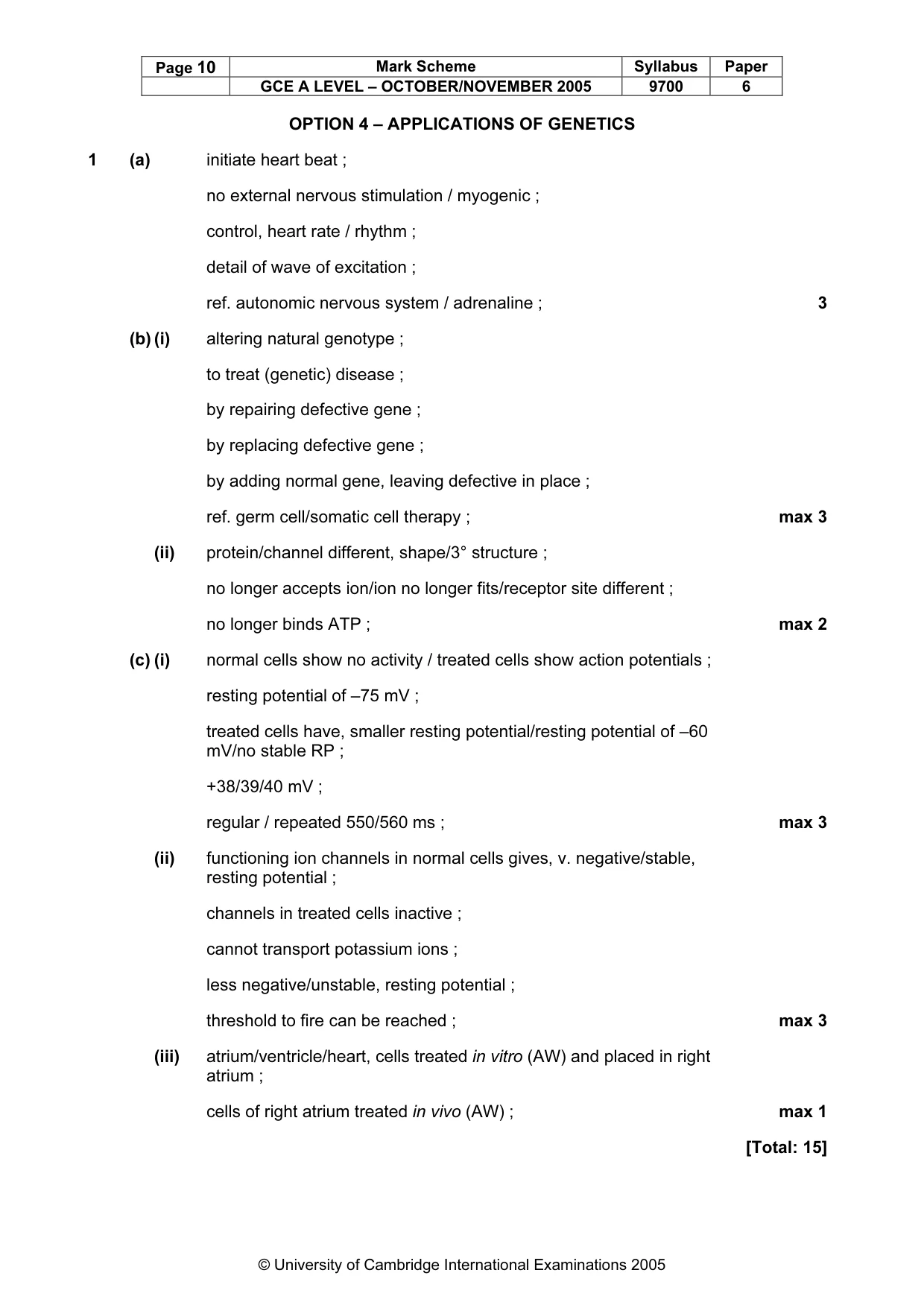 Mark scheme, page 11 of 13