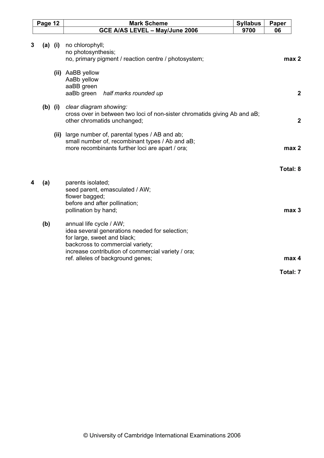 Mark scheme, page 13 of 13
