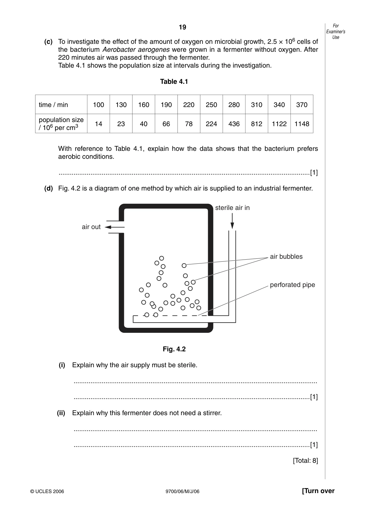 Cambridge A Level Biology 9700 2006 May/June Paper 6 · Variant 1 question paper, page 19 of 36