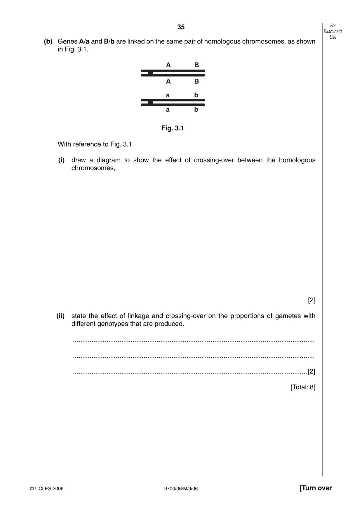 Cambridge A Level Biology 9700 2006 May/June Paper 6 · Variant 1 question paper, page 35 of 36