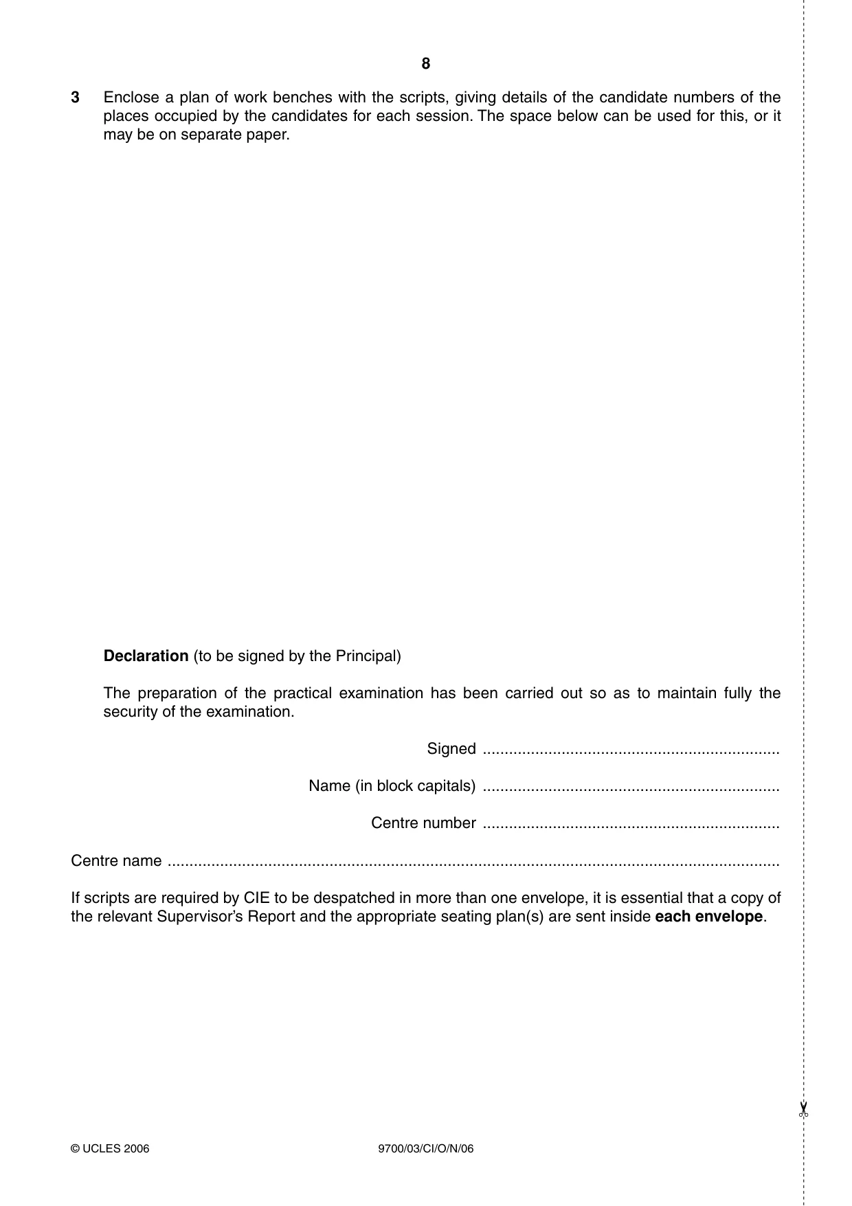 Cambridge A Level Biology 9700 2006 Oct/Nov Paper 3 · Variant 1 question paper, page 8 of 8