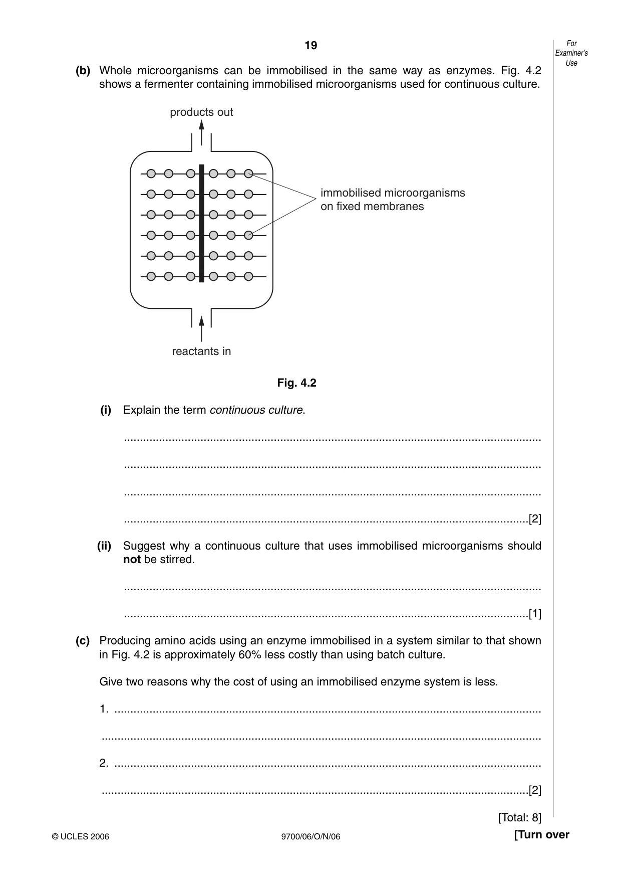 Cambridge A Level Biology 9700 2006 Oct/Nov Paper 6 · Variant 1 question paper, page 19 of 36