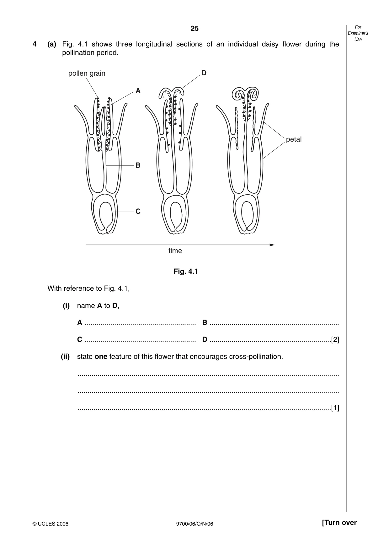 Cambridge A Level Biology 9700 2006 Oct/Nov Paper 6 · Variant 1 question paper, page 25 of 36