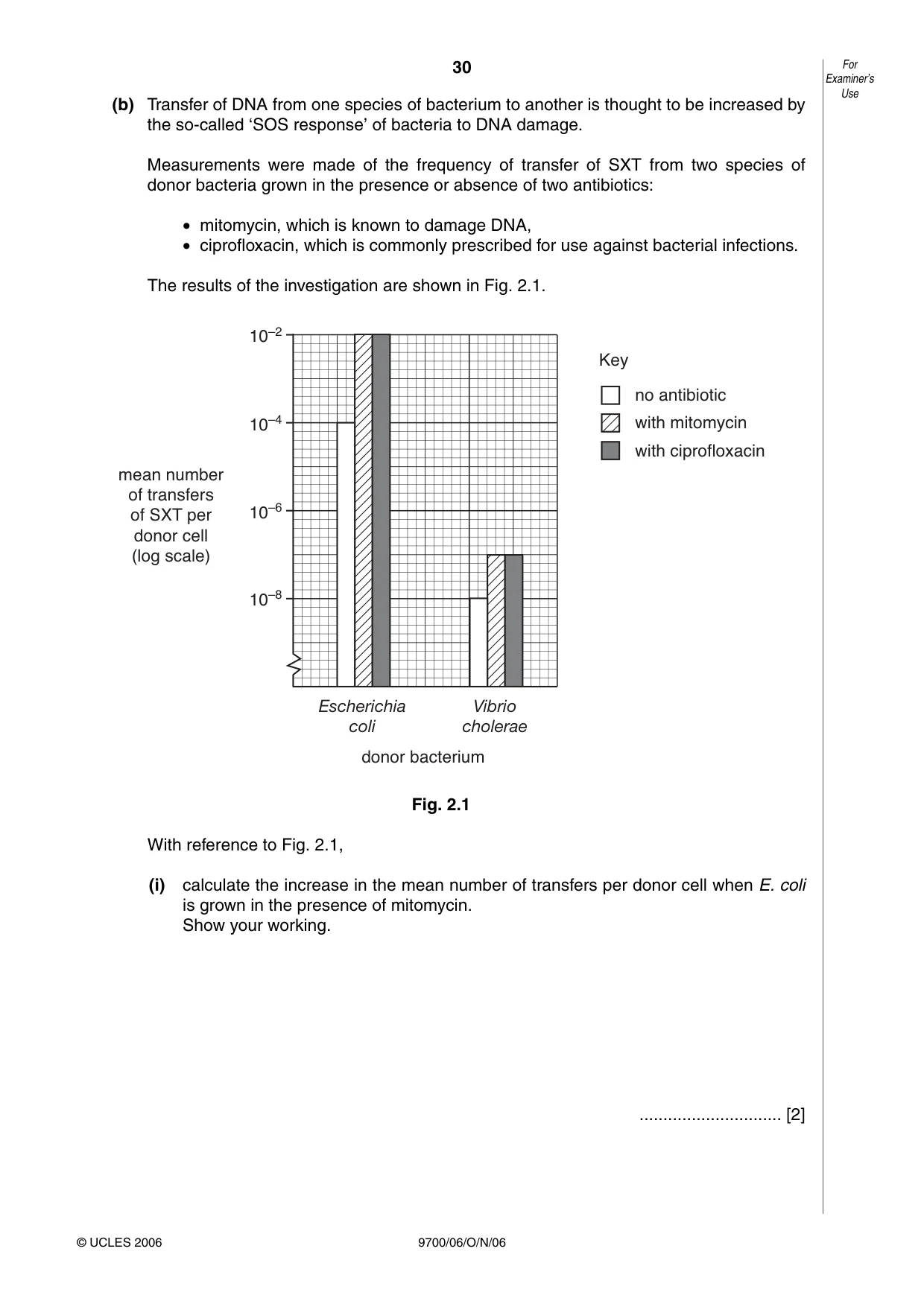 Cambridge A Level Biology 9700 2006 Oct/Nov Paper 6 · Variant 1 question paper, page 30 of 36