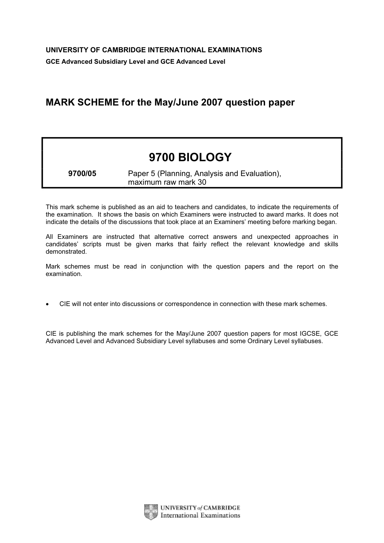 Mark scheme, page 1 of 4