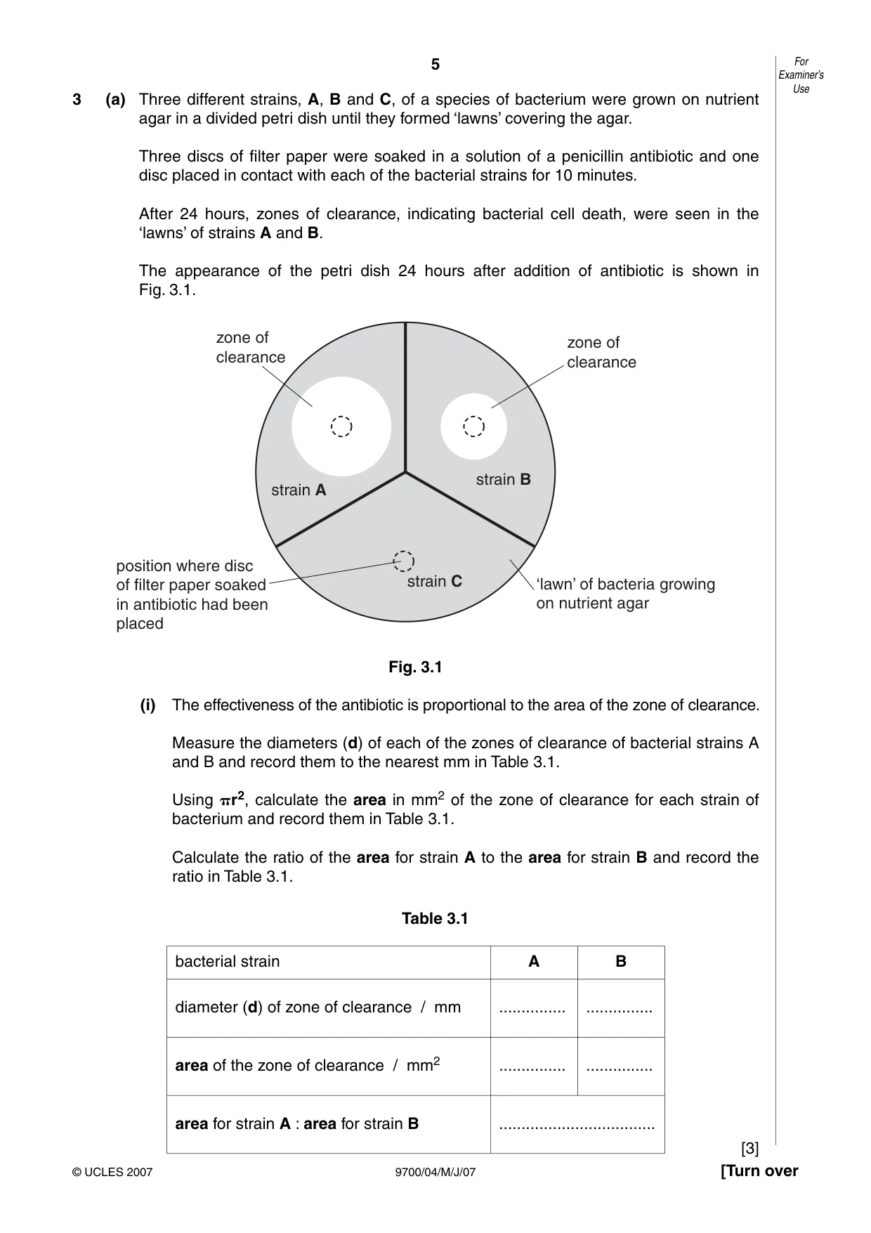 Cambridge A Level Biology 9700 2007 May/June Paper 4 · Variant 1 question paper, page 5 of 24