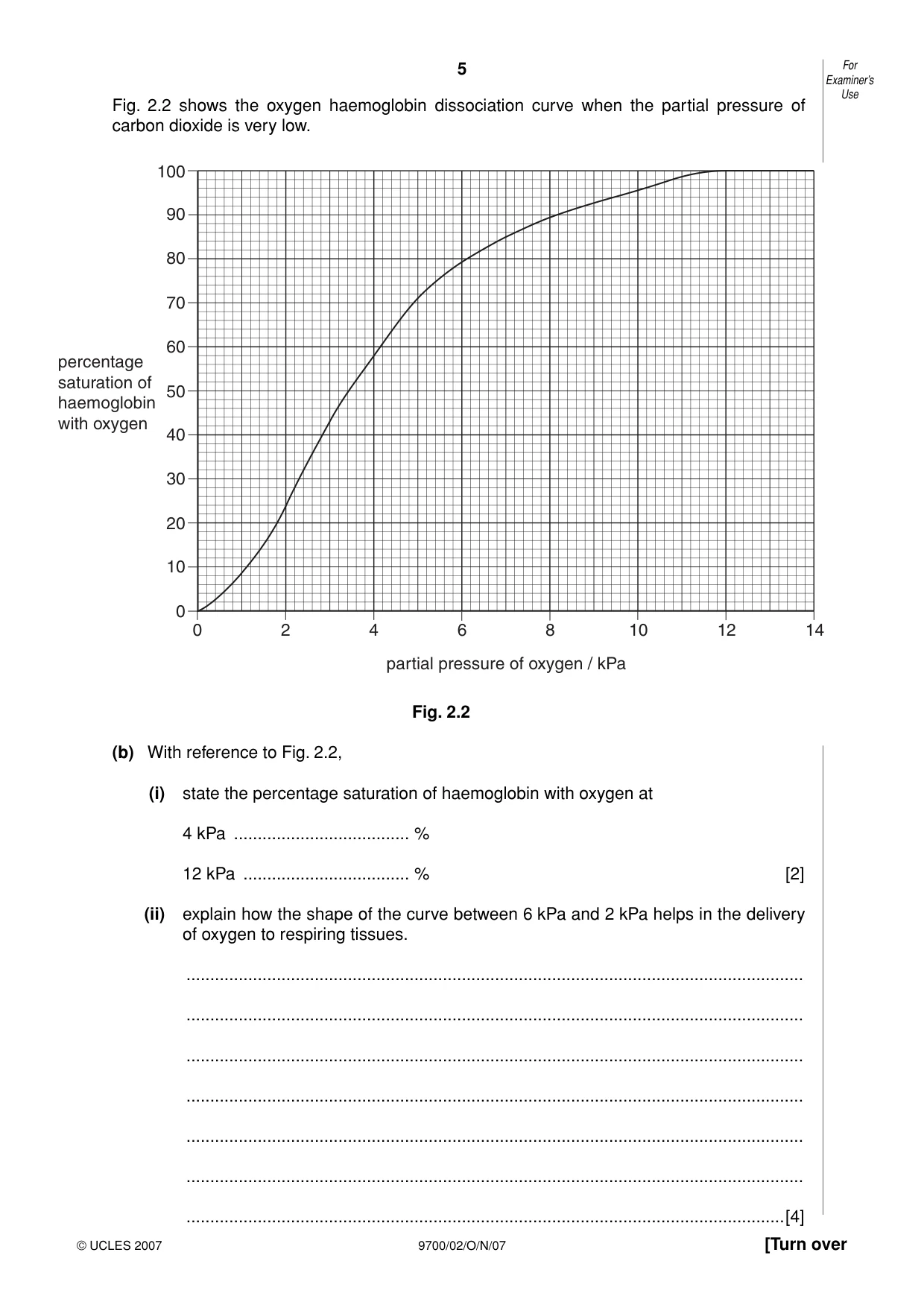 Cambridge A Level Biology 9700 2007 Oct/Nov Paper 2 · Variant 1 question paper, page 5 of 16
