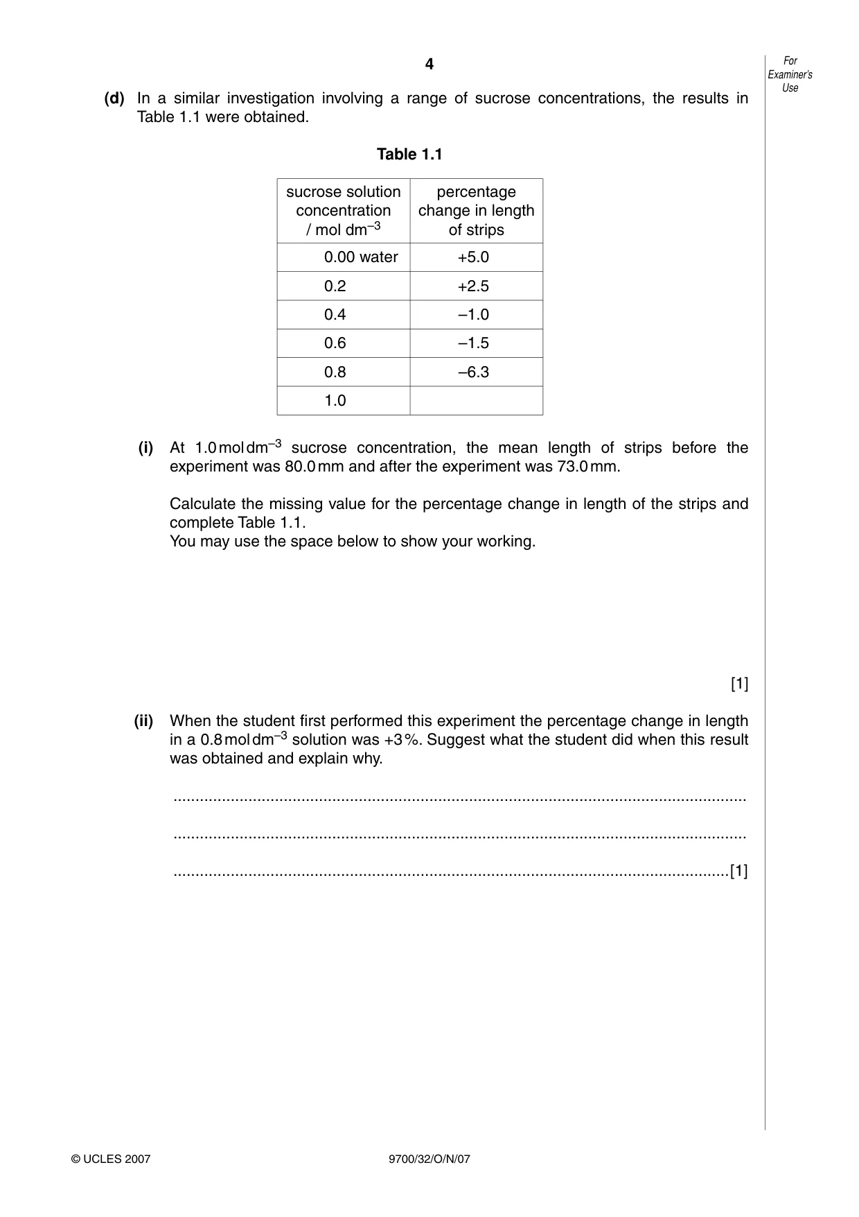 Cambridge A Level Biology 9700 2007 Oct/Nov Paper 3 · Variant 2 question paper, page 4 of 12