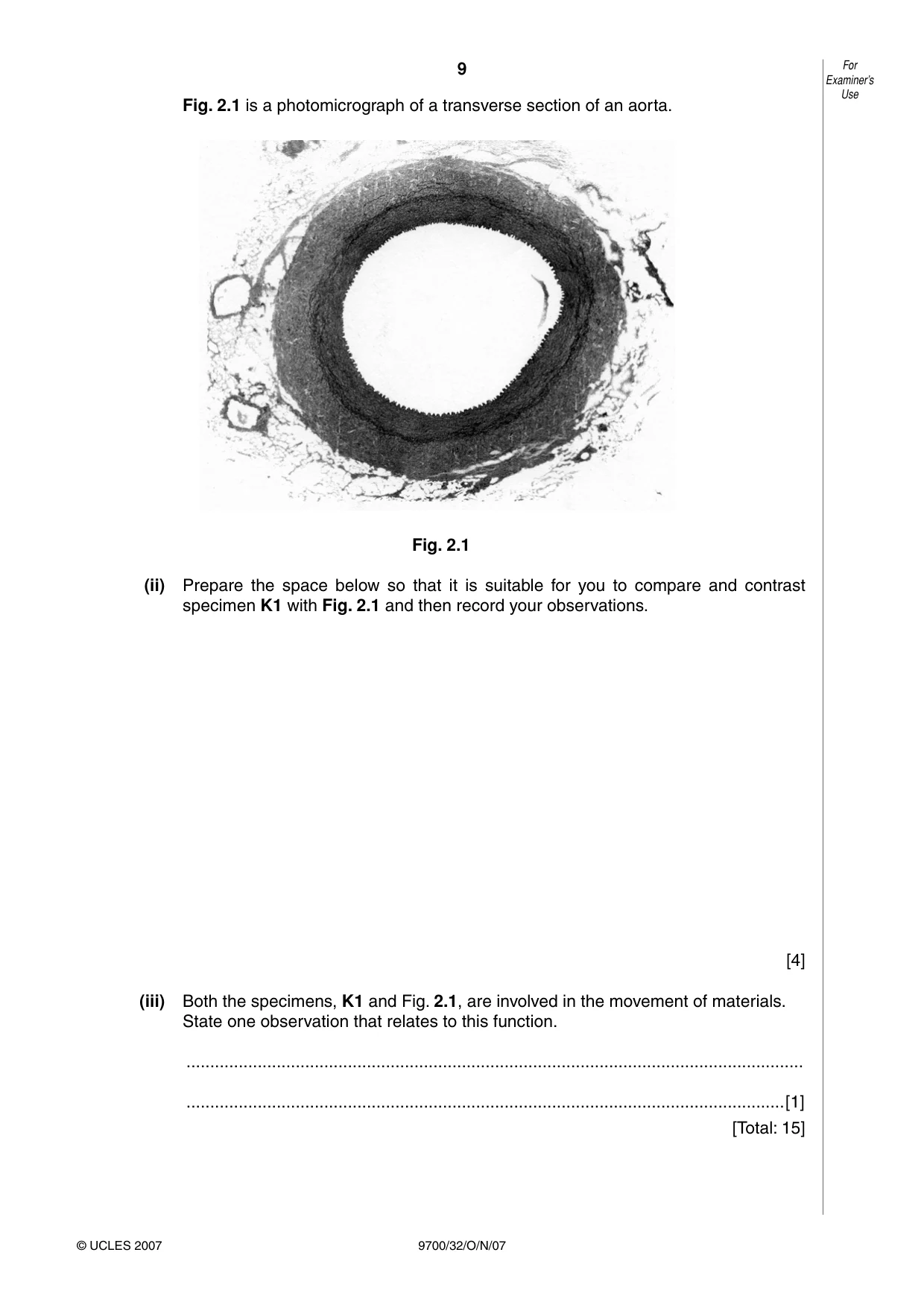 Cambridge A Level Biology 9700 2007 Oct/Nov Paper 3 · Variant 2 question paper, page 9 of 12