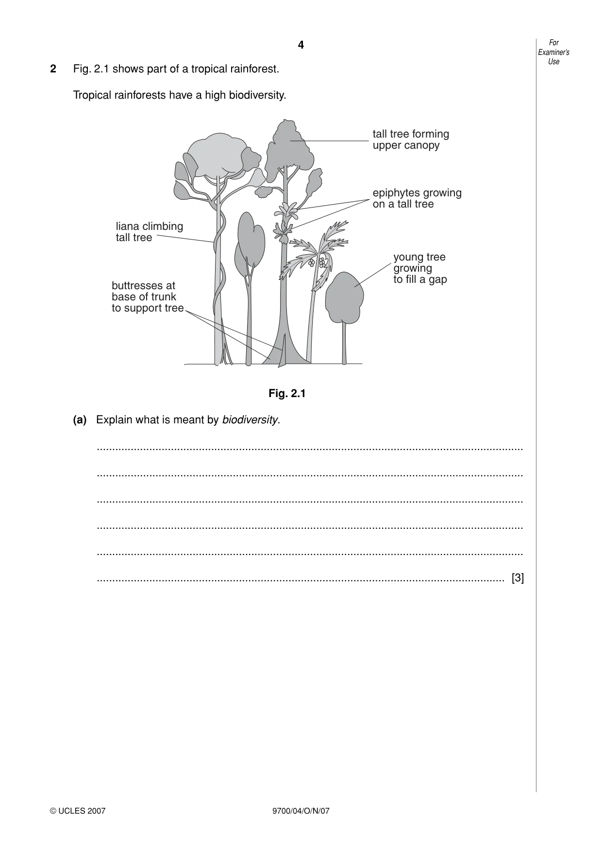 Cambridge A Level Biology 9700 2007 Oct/Nov Paper 4 · Variant 1 question paper, page 4 of 24