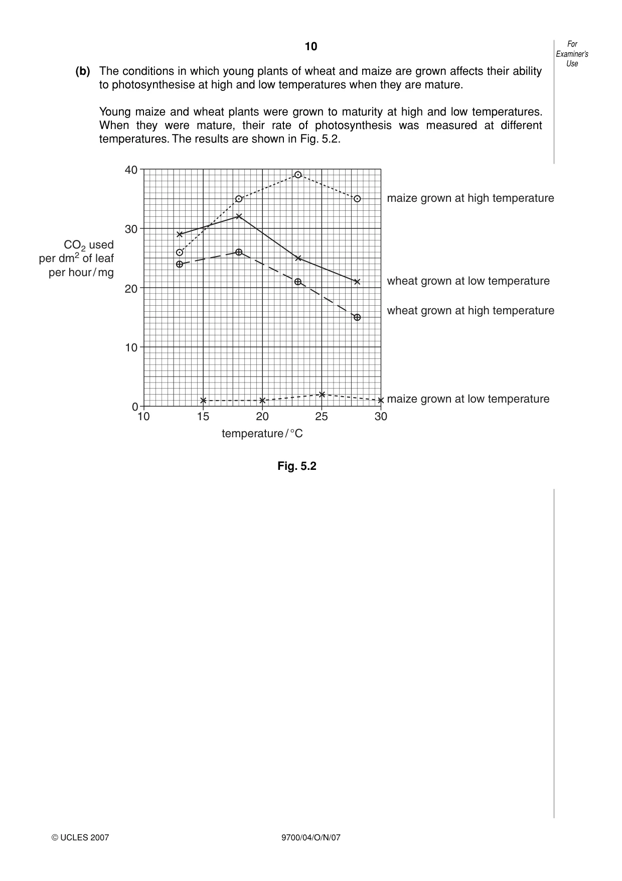 Cambridge A Level Biology 9700 2007 Oct/Nov Paper 4 · Variant 1 question paper, page 10 of 24