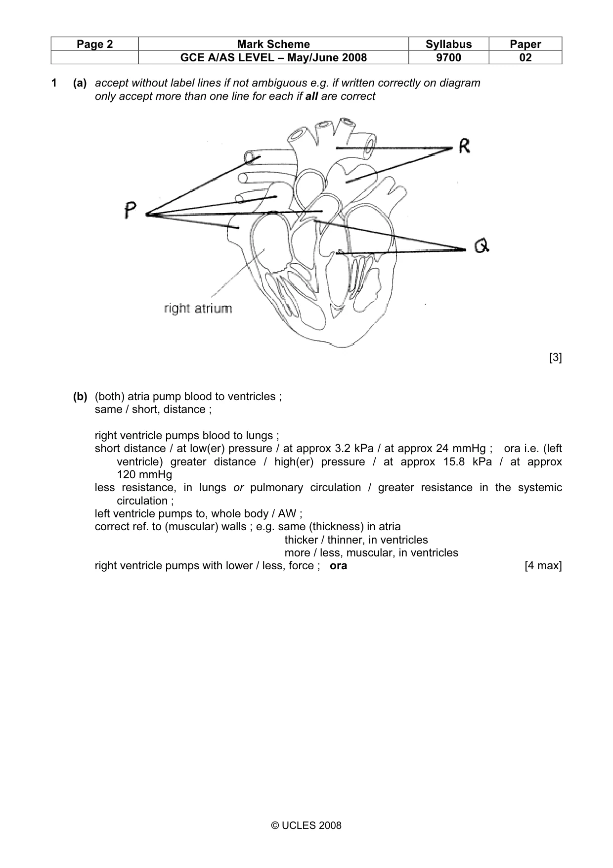 Mark scheme, page 2 of 8