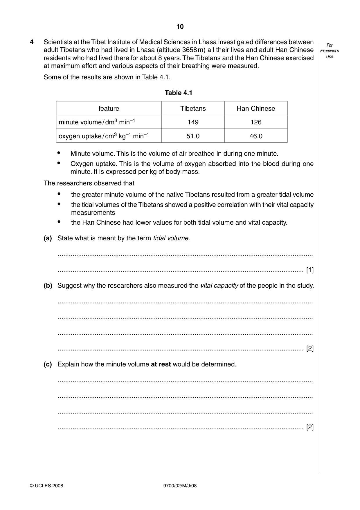 Cambridge A Level Biology 9700 2008 May/June Paper 2 · Variant 1 question paper, page 10 of 16