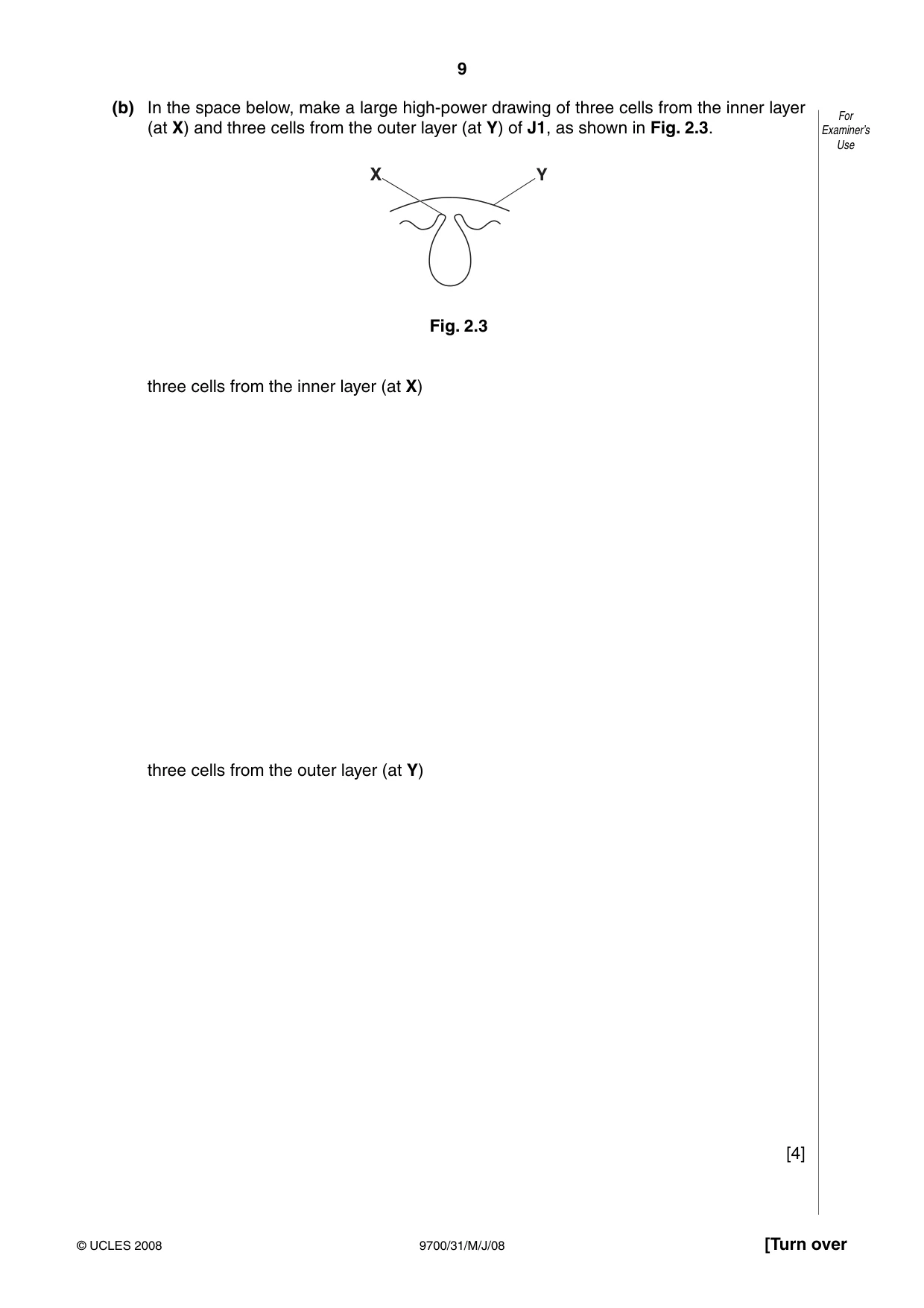 Cambridge A Level Biology 9700 2008 May/June Paper 3 · Variant 1 question paper, page 9 of 12