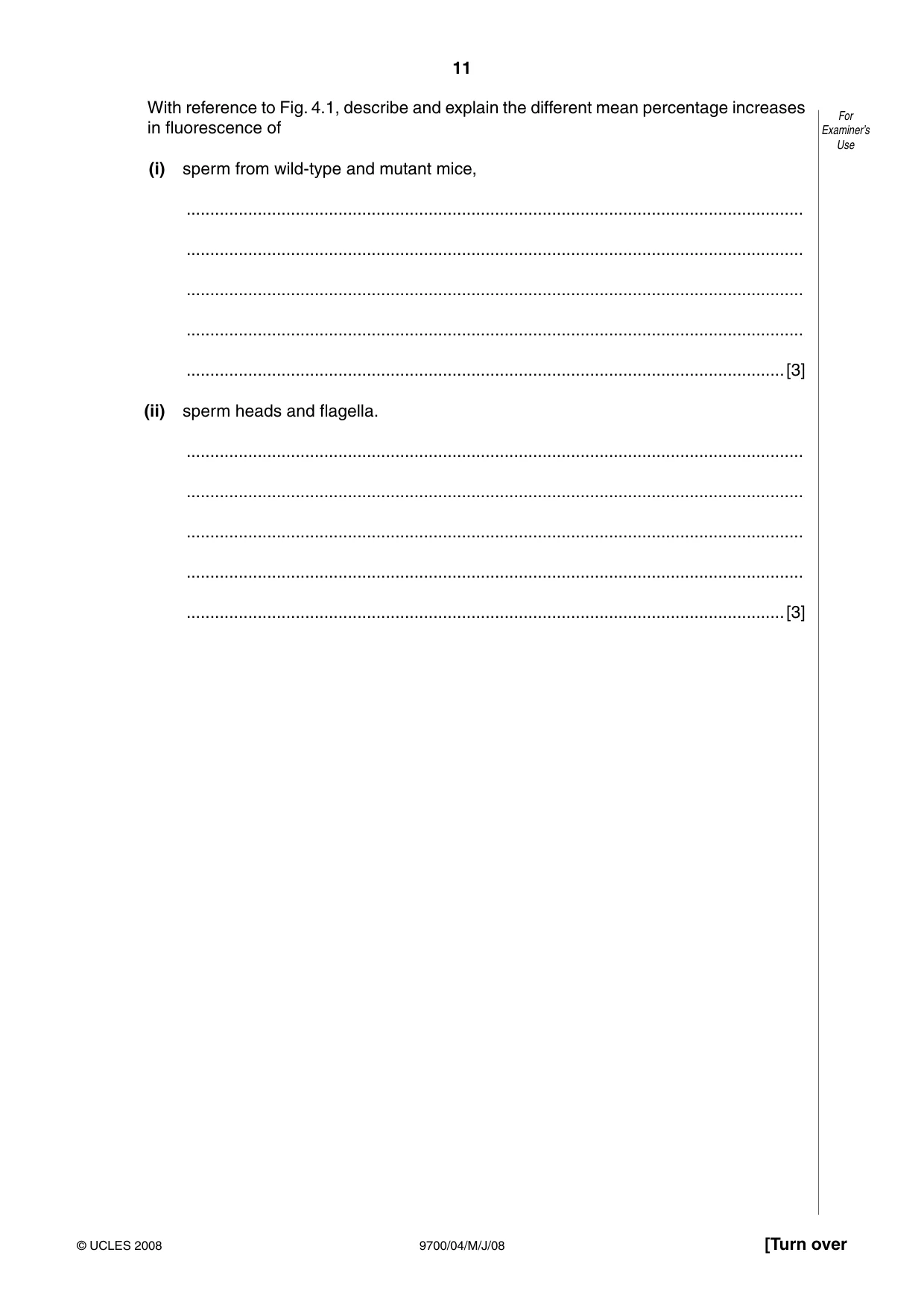 Cambridge A Level Biology 9700 2008 May/June Paper 4 · Variant 1 question paper, page 11 of 28
