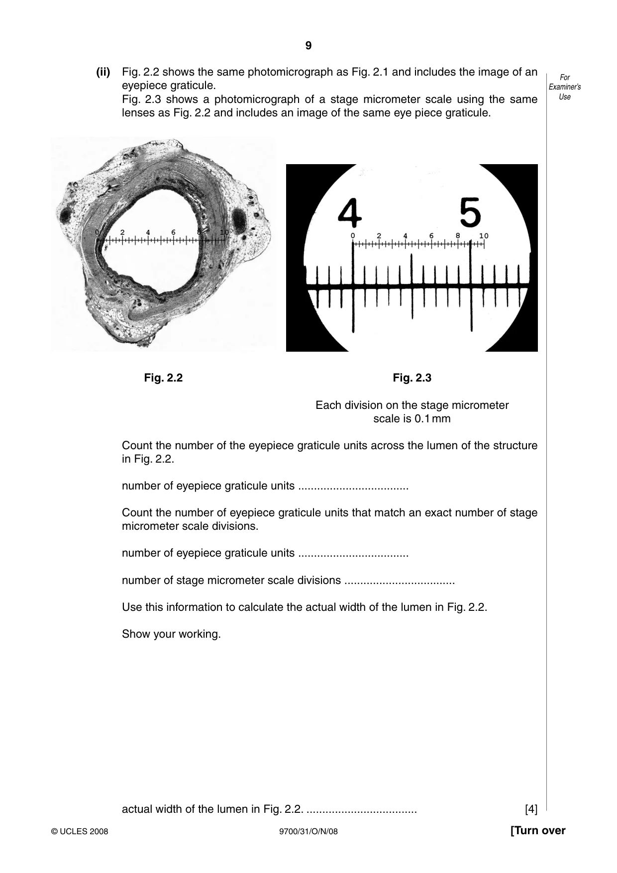 Cambridge A Level Biology 9700 2008 Oct/Nov Paper 3 · Variant 1 question paper, page 9 of 12