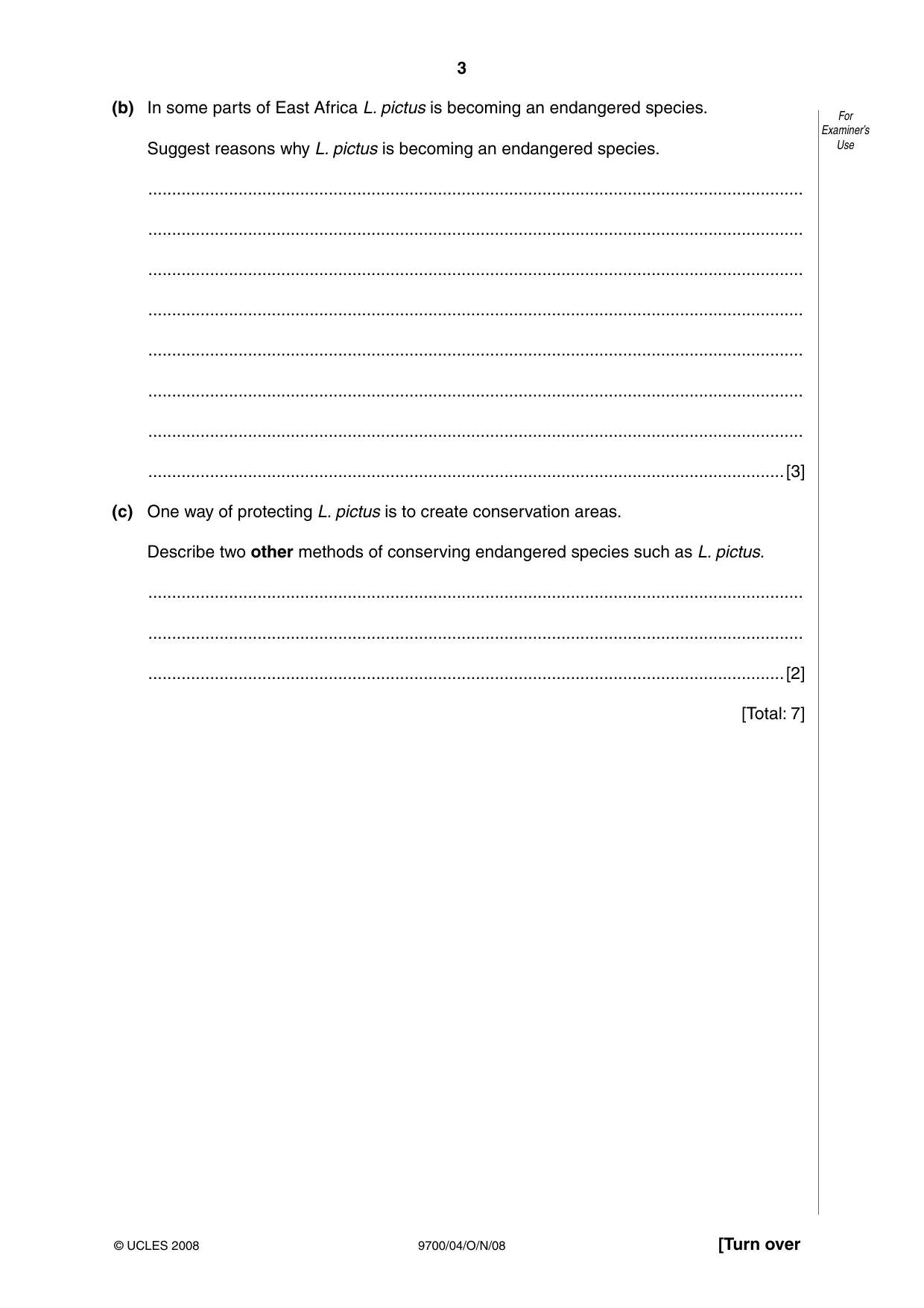 Cambridge A Level Biology 9700 2008 Oct/Nov Paper 4 · Variant 1 question paper, page 3 of 24