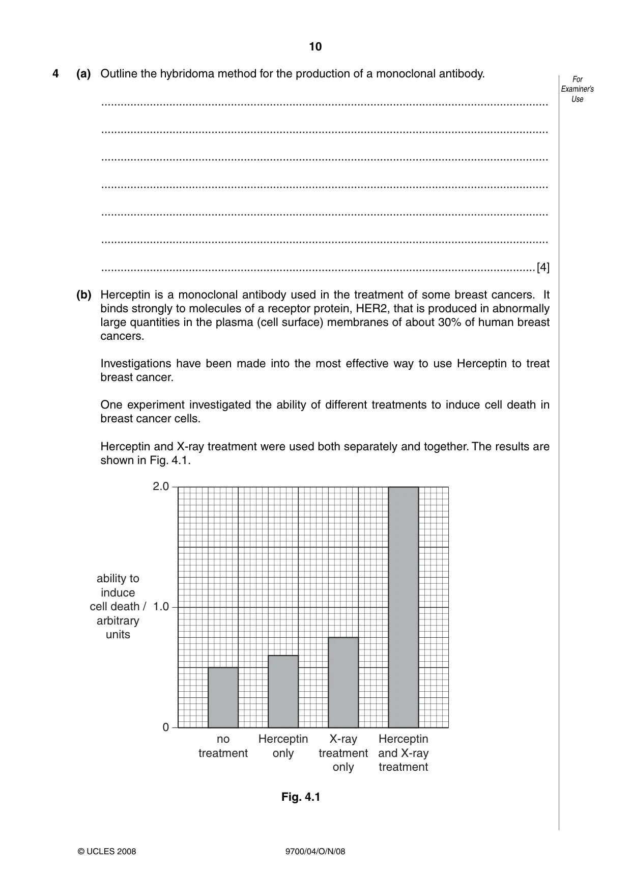 Cambridge A Level Biology 9700 2008 Oct/Nov Paper 4 · Variant 1 question paper, page 10 of 24