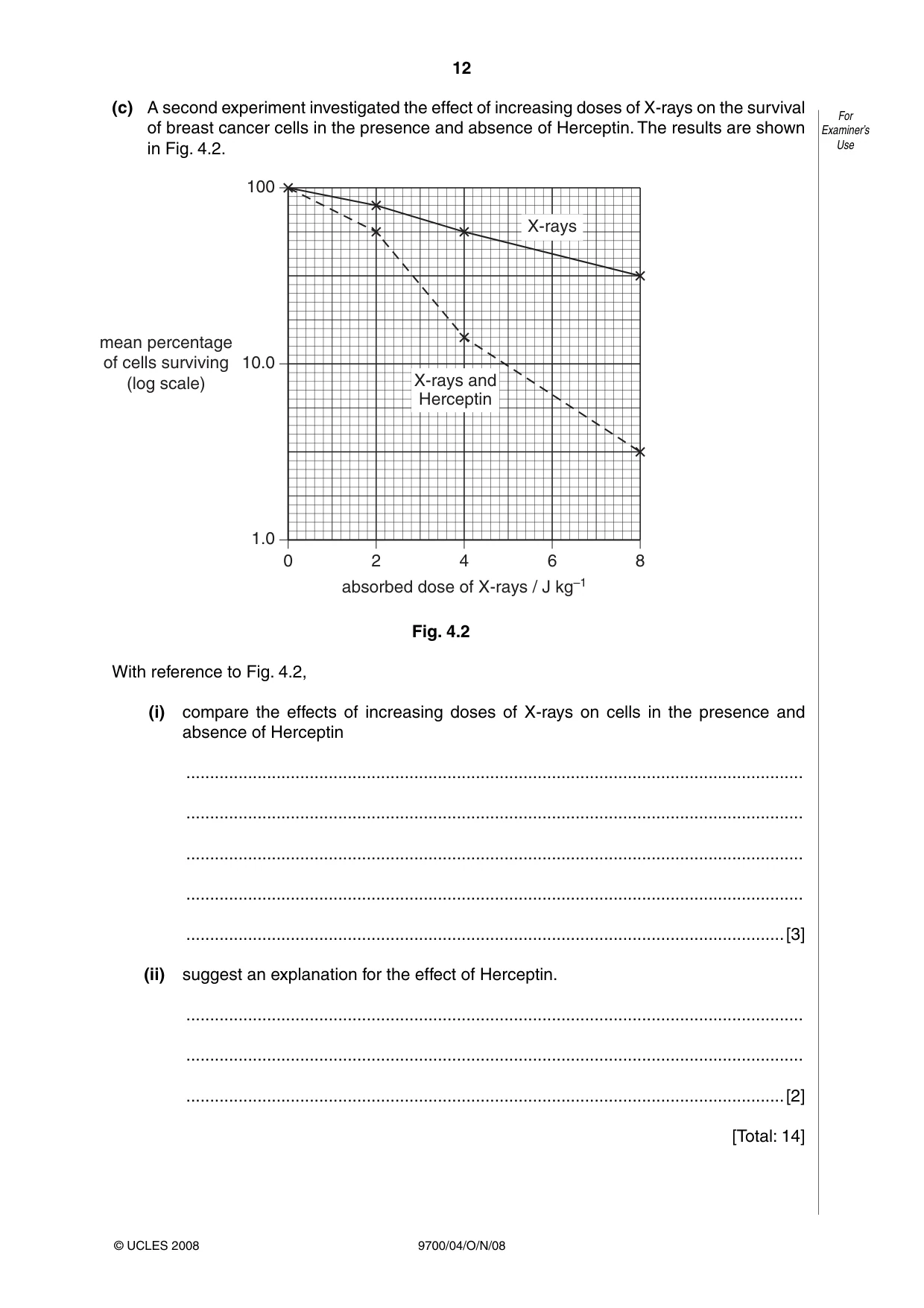 Cambridge A Level Biology 9700 2008 Oct/Nov Paper 4 · Variant 1 question paper, page 12 of 24
