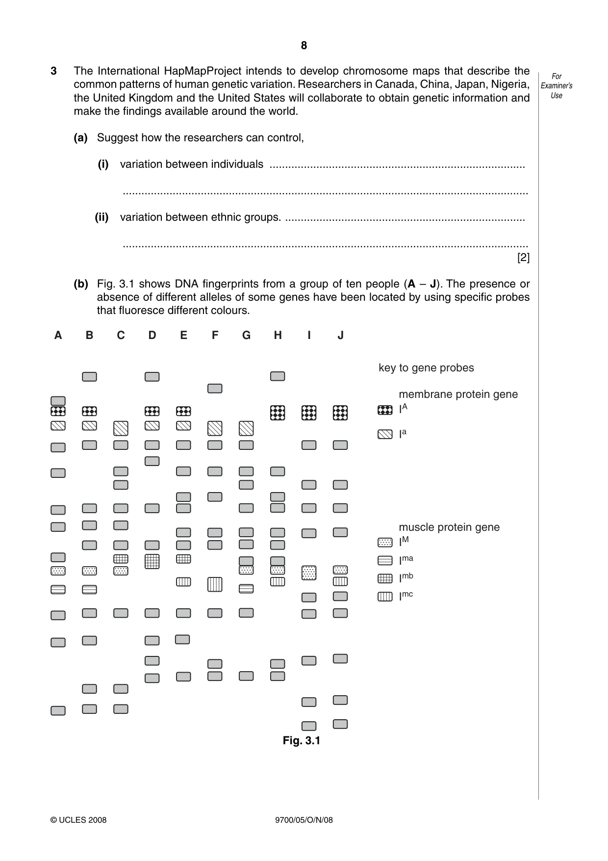 Cambridge A Level Biology 9700 2008 Oct/Nov Paper 5 · Variant 1 question paper, page 8 of 12