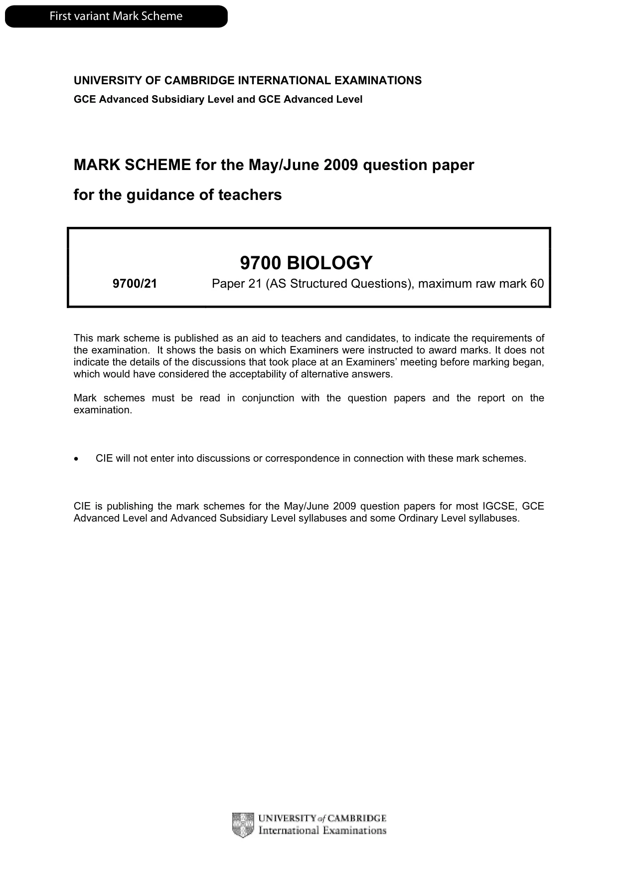 Mark scheme, page 2 of 13