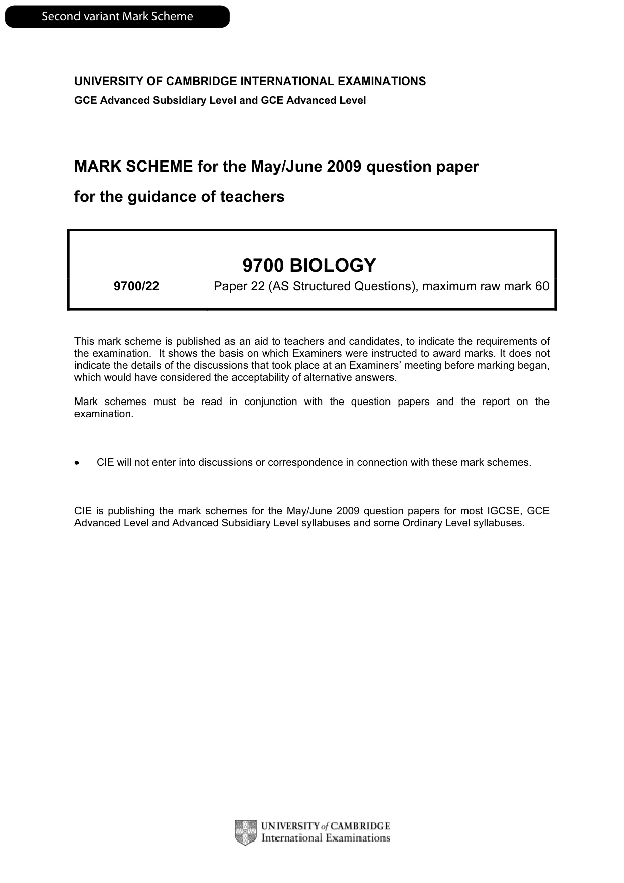 Mark scheme, page 8 of 13
