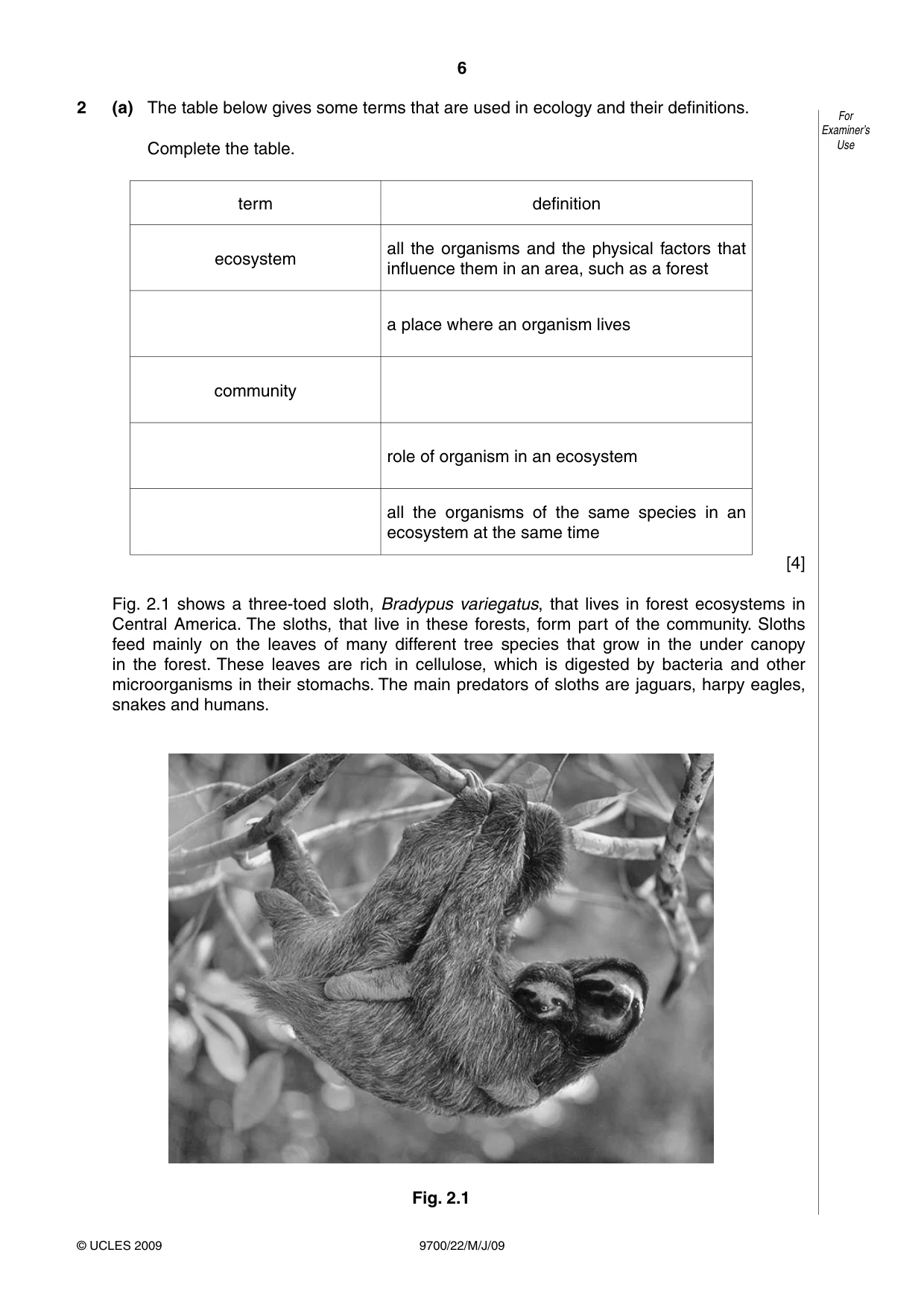 Cambridge A Level Biology 9700 2009 May/June Paper 2 · Variant 1 question paper, page 27 of 41