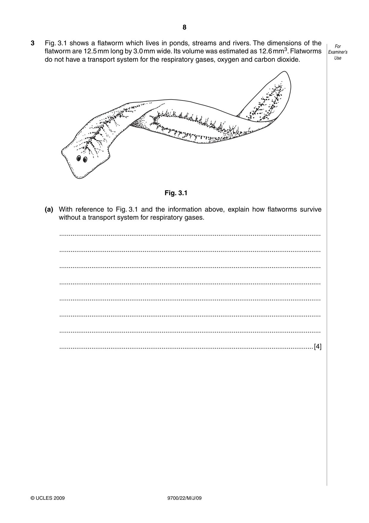 Cambridge A Level Biology 9700 2009 May/June Paper 2 · Variant 1 question paper, page 29 of 41
