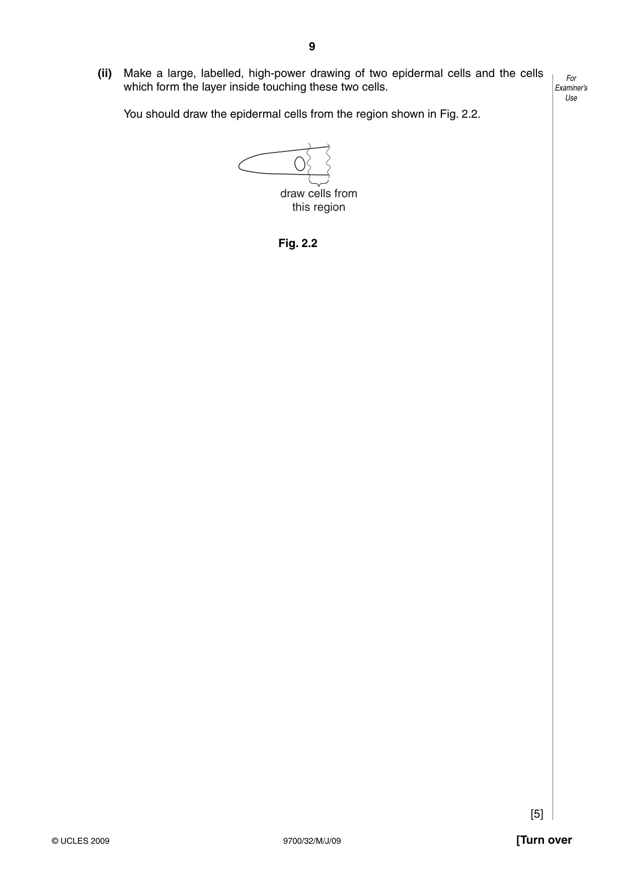 Cambridge A Level Biology 9700 2009 May/June Paper 3 · Variant 2 question paper, page 9 of 16