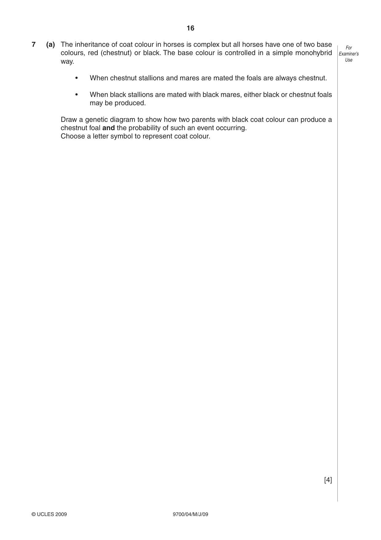 Cambridge A Level Biology 9700 2009 May/June Paper 4 · Variant 1 question paper, page 16 of 24