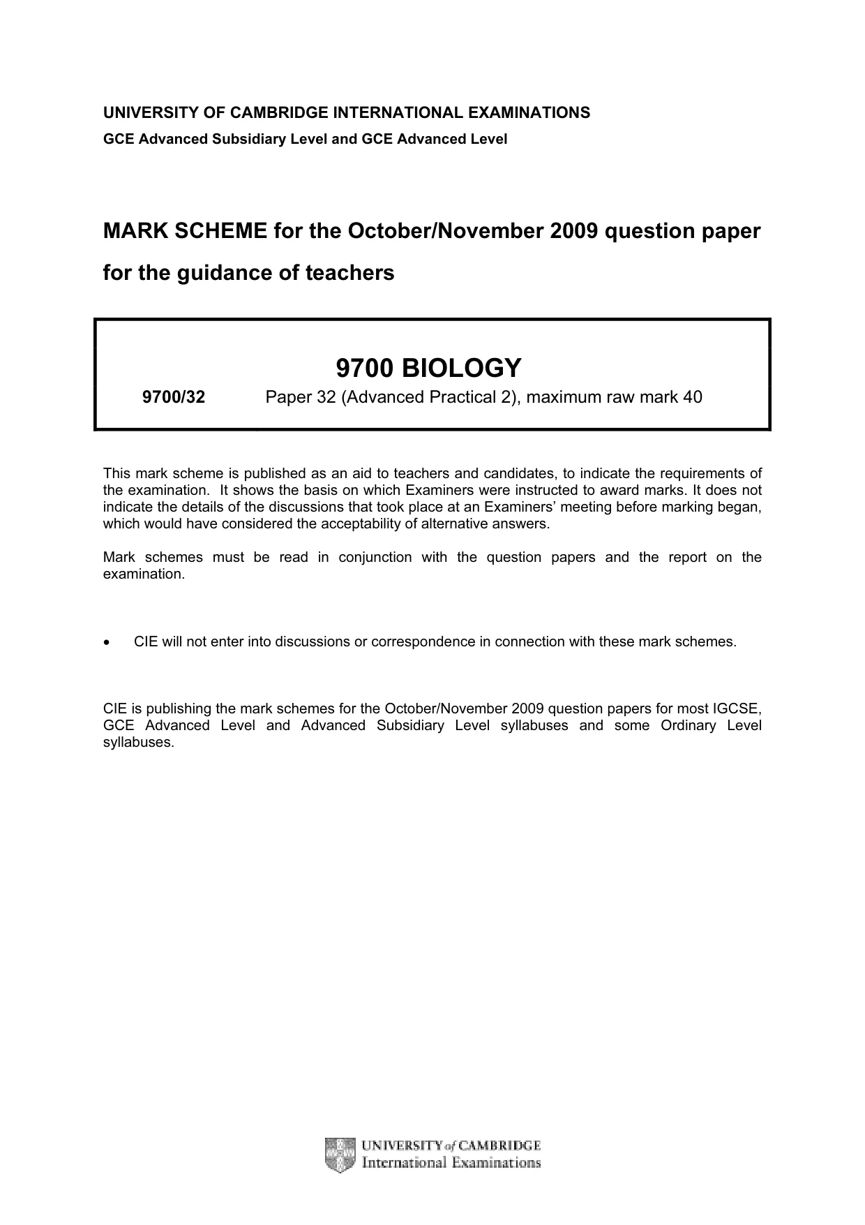 Mark scheme, page 1 of 7