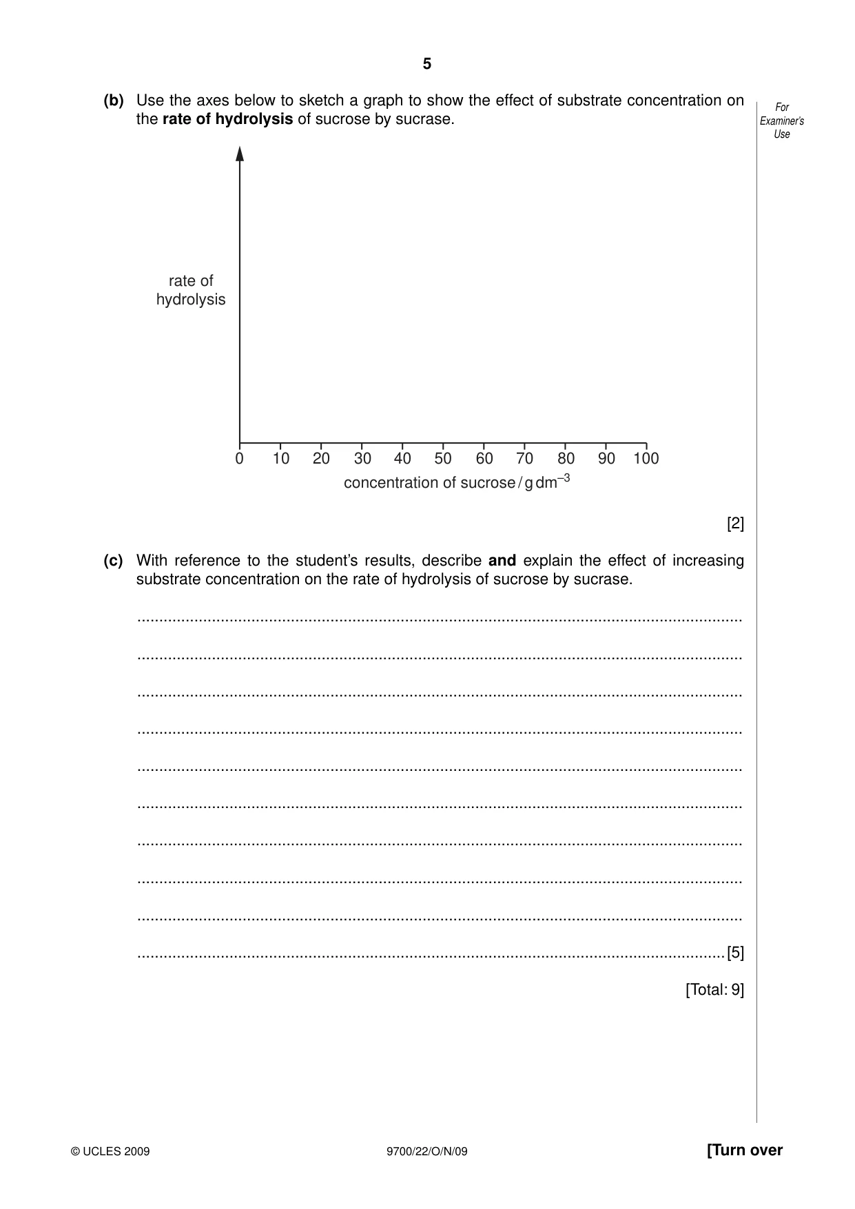 Cambridge A Level Biology 9700 2009 Oct/Nov Paper 2 · Variant 2 question paper, page 5 of 16