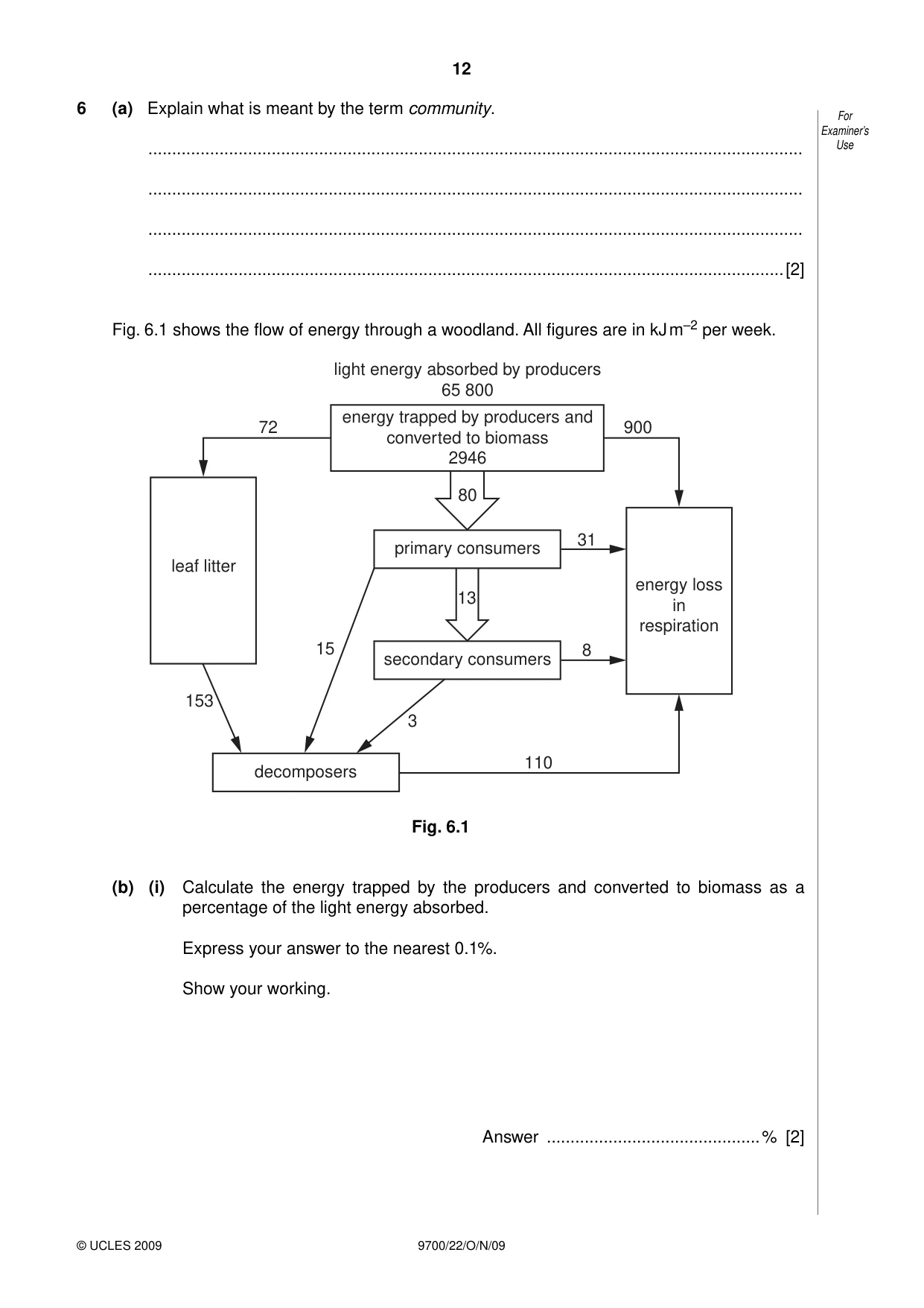 Cambridge A Level Biology 9700 2009 Oct/Nov Paper 2 · Variant 2 question paper, page 12 of 16