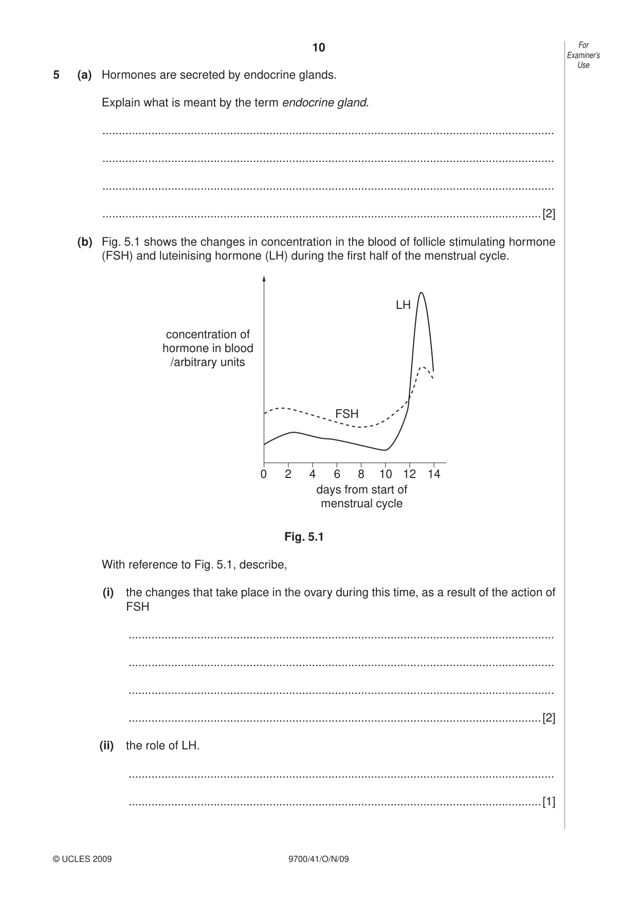 Cambridge A Level Biology 9700 2009 Oct/Nov Paper 4 · Variant 1 question paper, page 10 of 24