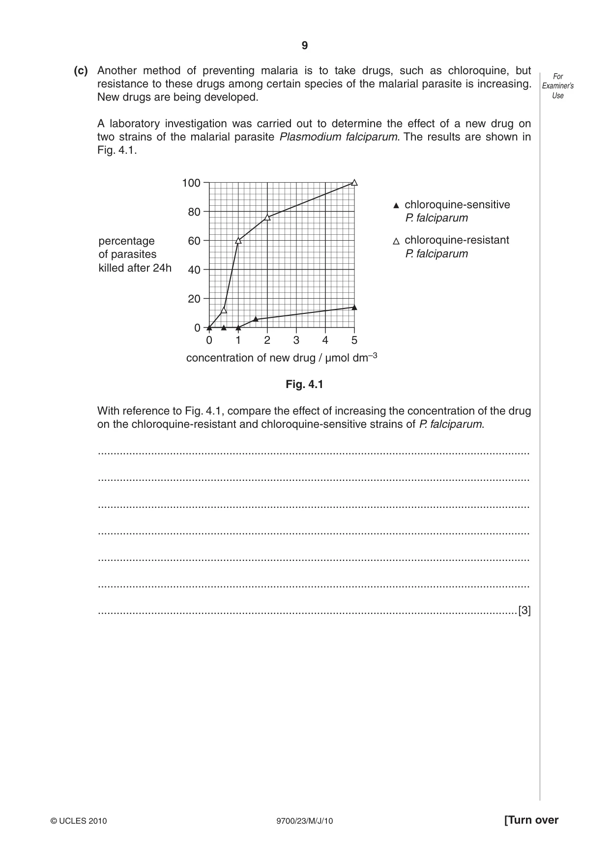 Cambridge A Level Biology 9700 2010 May/June Paper 2 · Variant 3 question paper, page 9 of 16