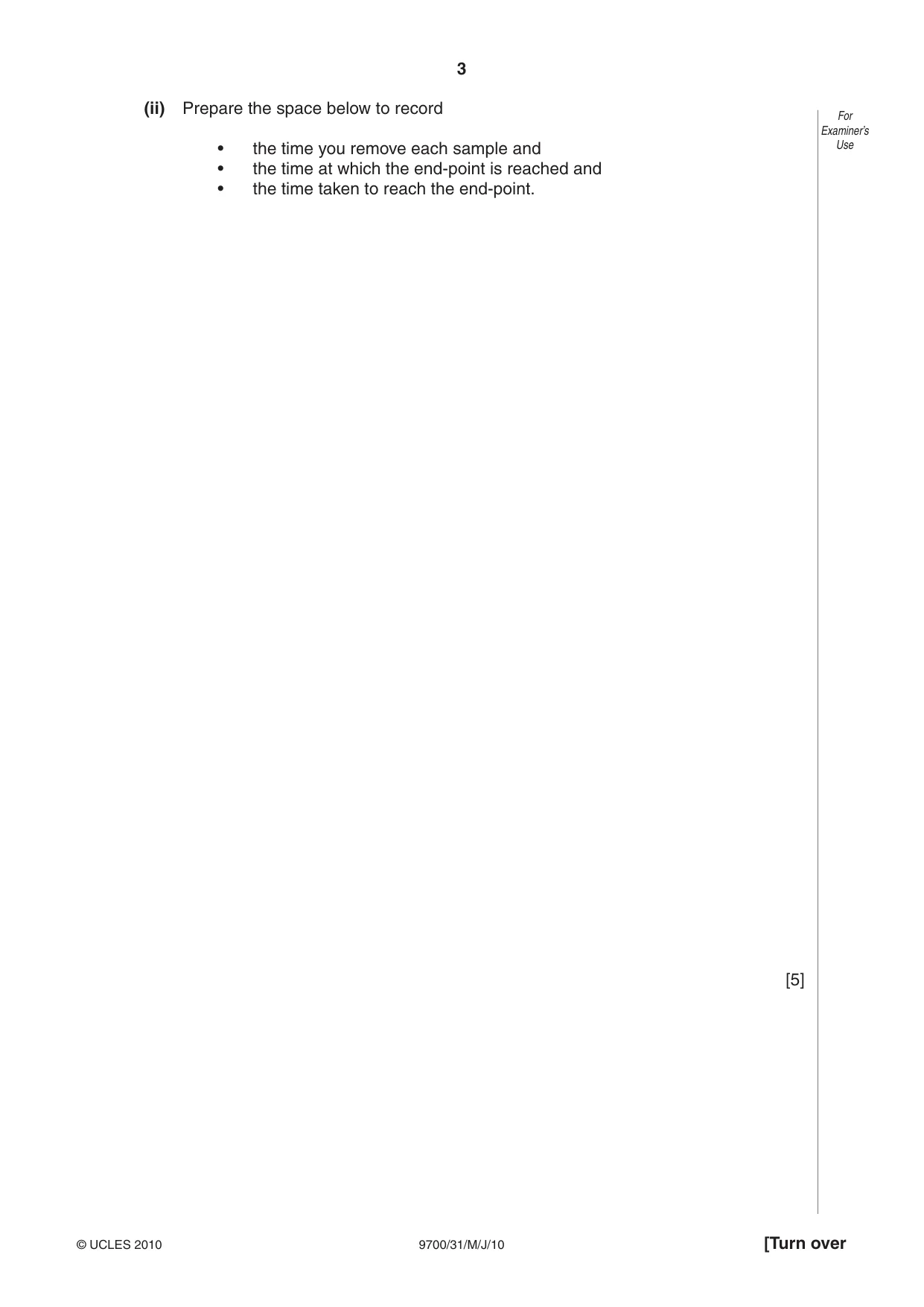 Cambridge A Level Biology 9700 2010 May/June Paper 3 · Variant 1 question paper, page 3 of 12