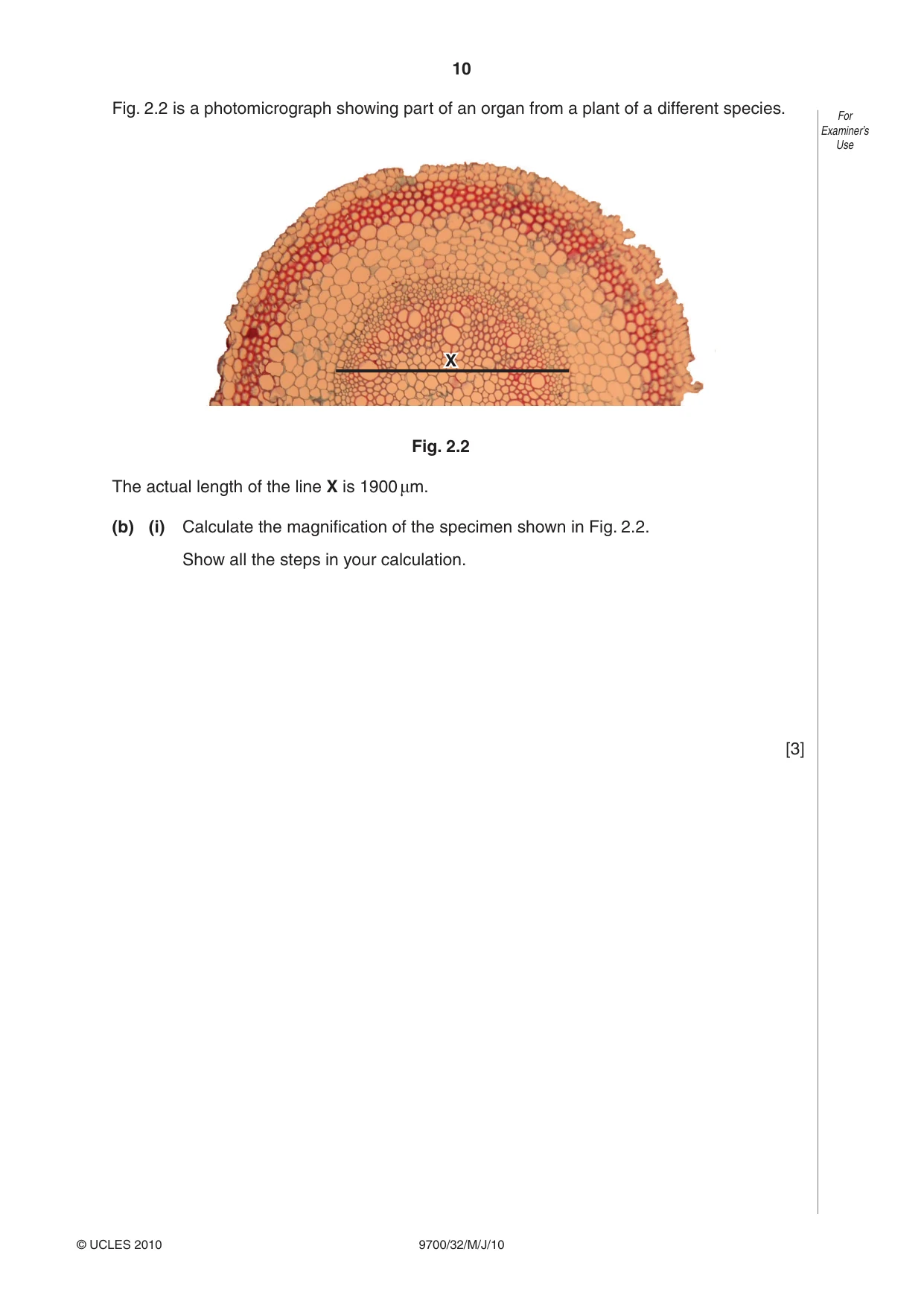 Cambridge A Level Biology 9700 2010 May/June Paper 3 · Variant 2 question paper, page 10 of 16