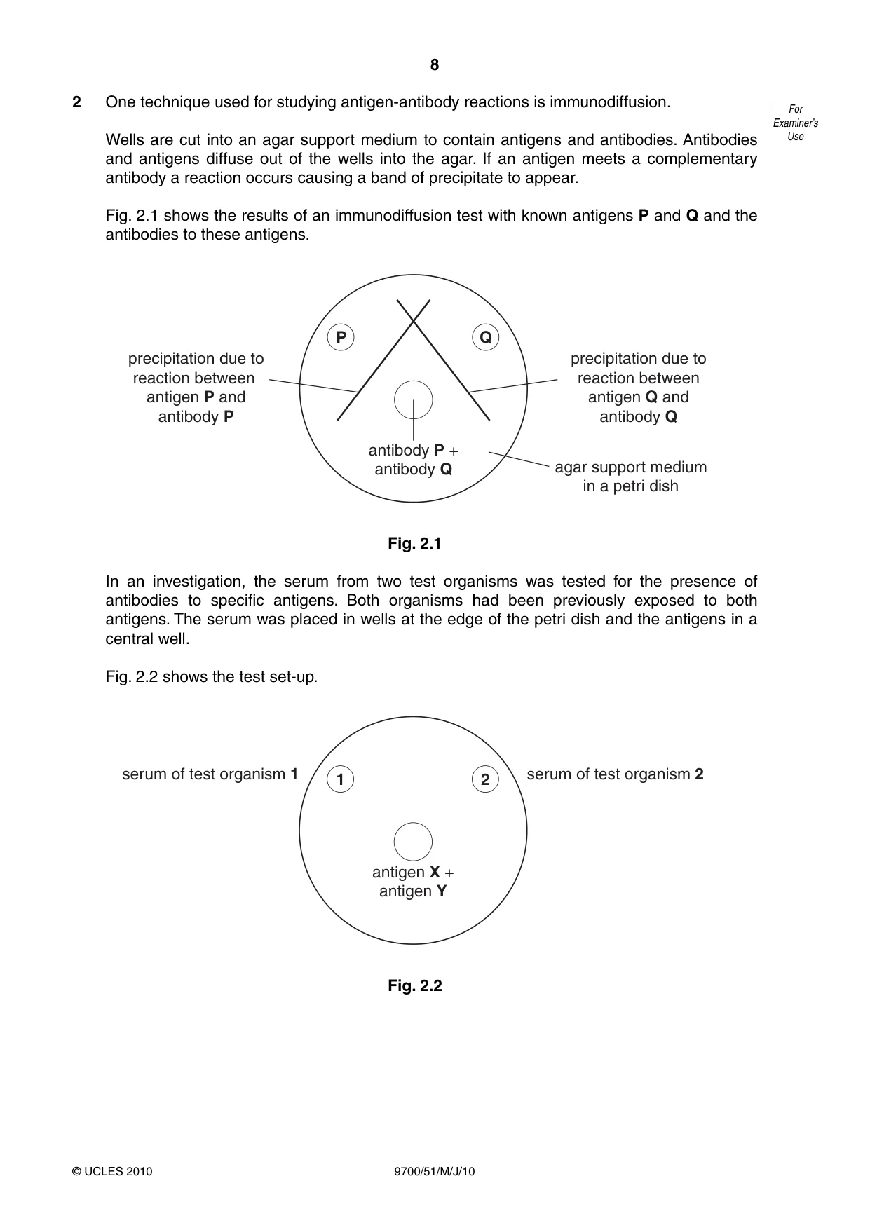 Cambridge A Level Biology 9700 2010 May/June Paper 5 · Variant 1 question paper, page 8 of 12