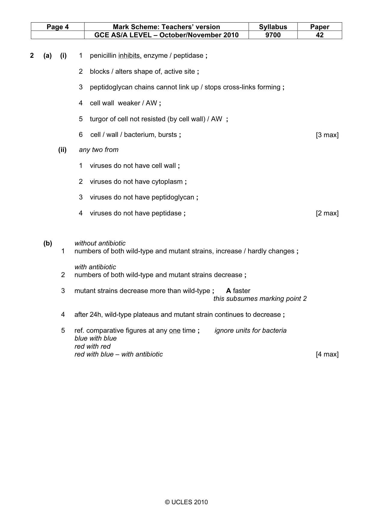 Mark scheme, page 4 of 13
