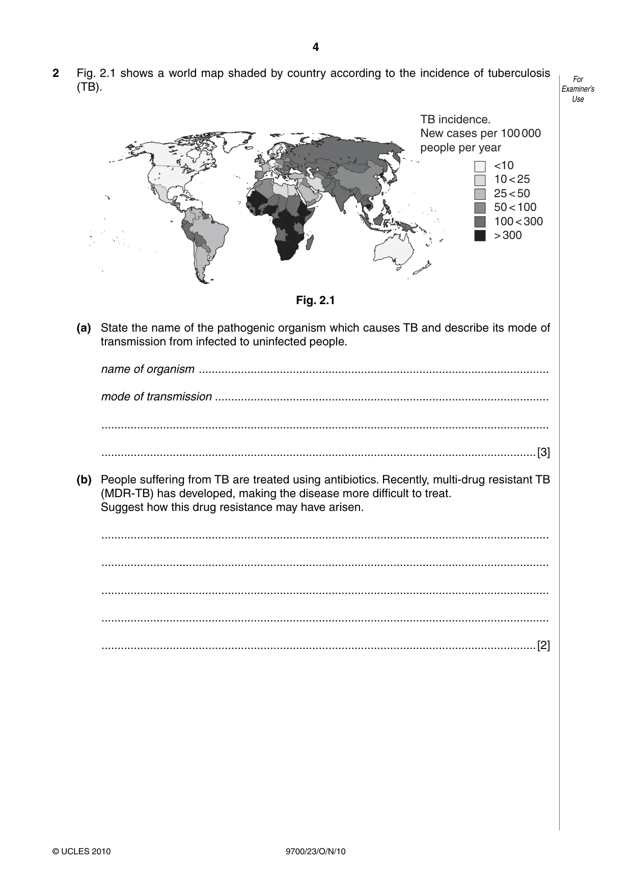 Cambridge A Level Biology 9700 2010 Oct/Nov Paper 2 · Variant 3 question paper, page 4 of 16