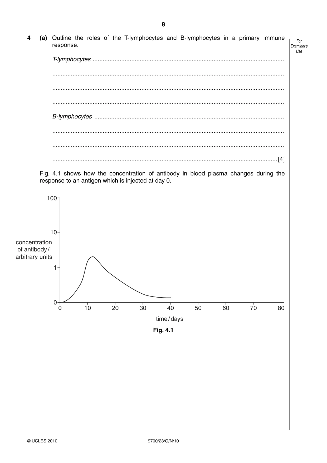 Cambridge A Level Biology 9700 2010 Oct/Nov Paper 2 · Variant 3 question paper, page 8 of 16