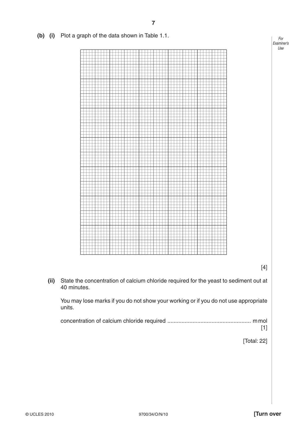 Cambridge A Level Biology 9700 2010 Oct/Nov Paper 3 · Variant 4 question paper, page 7 of 12