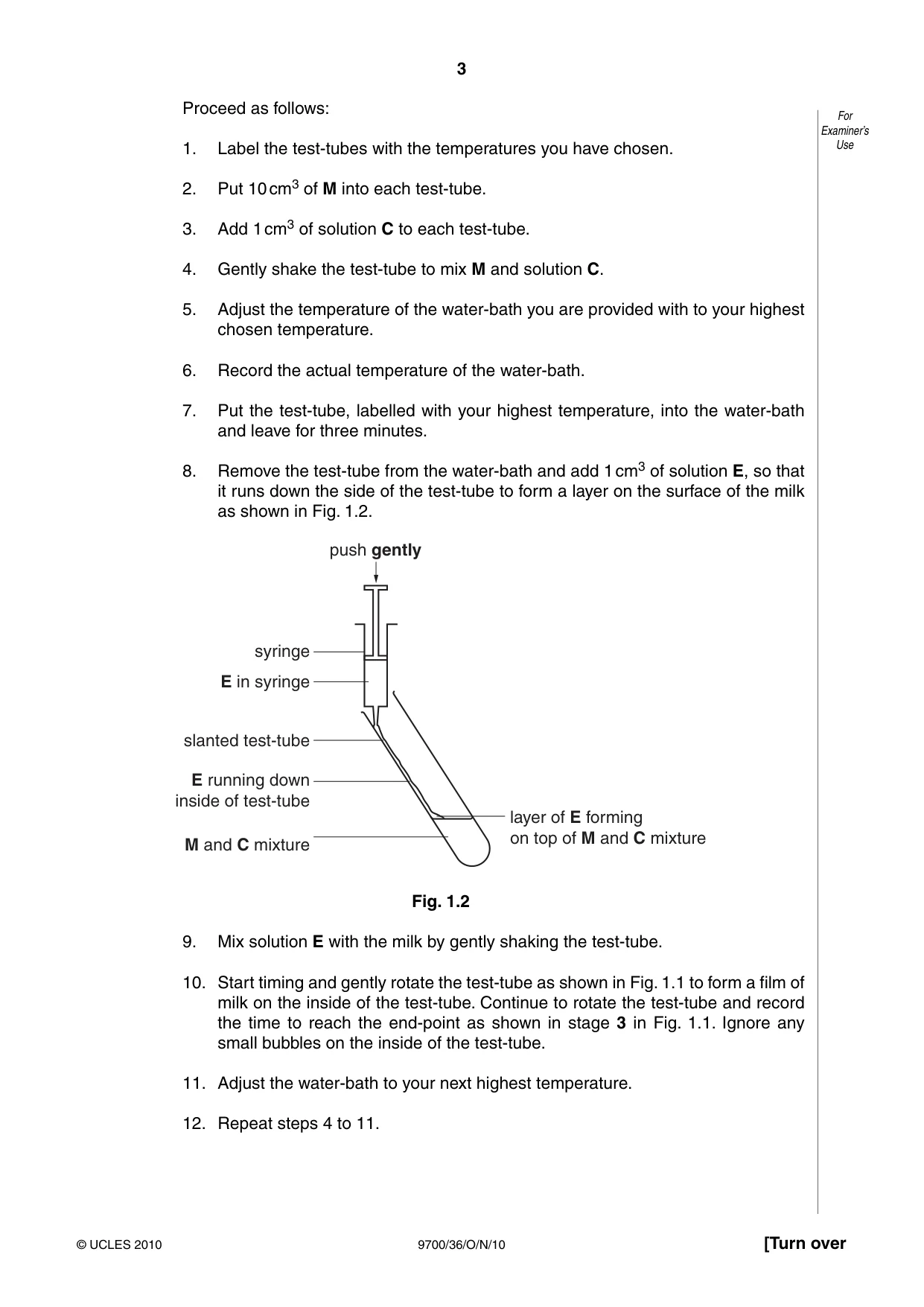 Cambridge A Level Biology 9700 2010 Oct/Nov Paper 3 · Variant 6 question paper, page 3 of 12