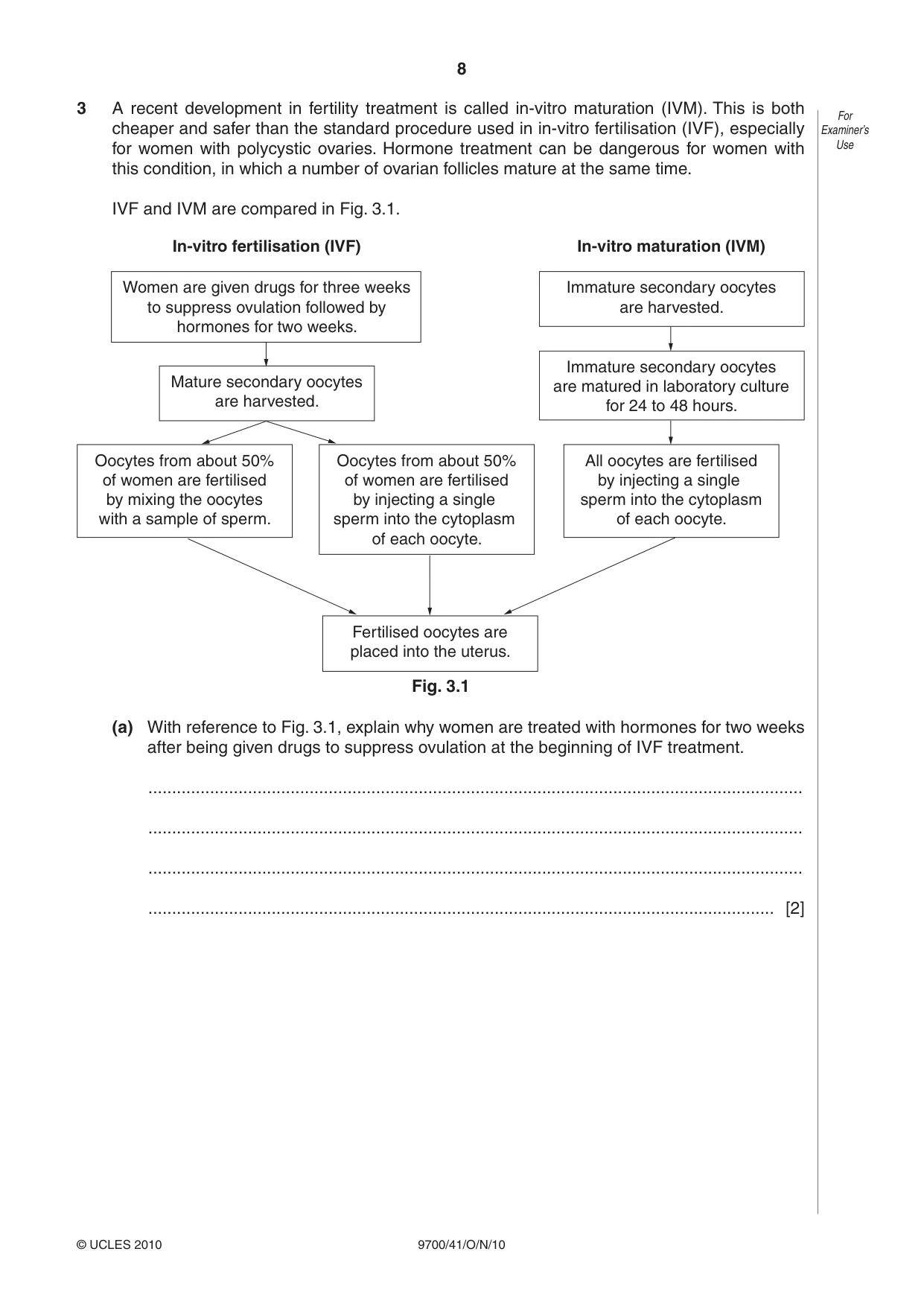 Cambridge A Level Biology 9700 2010 Oct/Nov Paper 4 · Variant 1 question paper, page 8 of 24