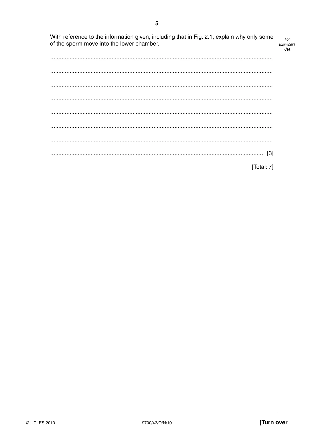 Cambridge A Level Biology 9700 2010 Oct/Nov Paper 4 · Variant 3 question paper, page 5 of 24